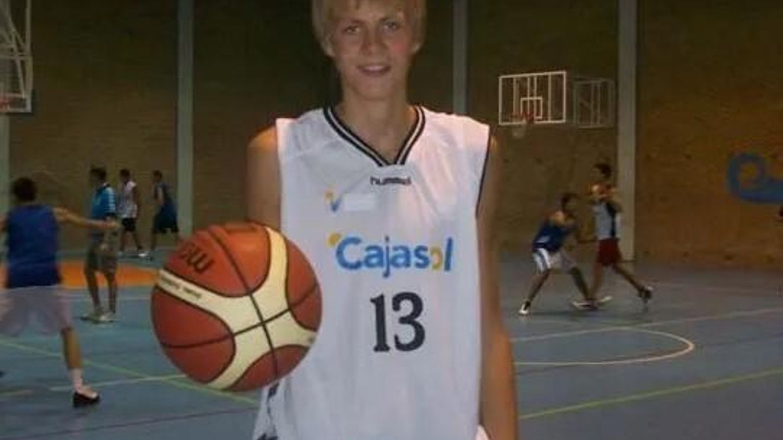 Kristaps Porzingis, al poco de llegar a Sevilla.