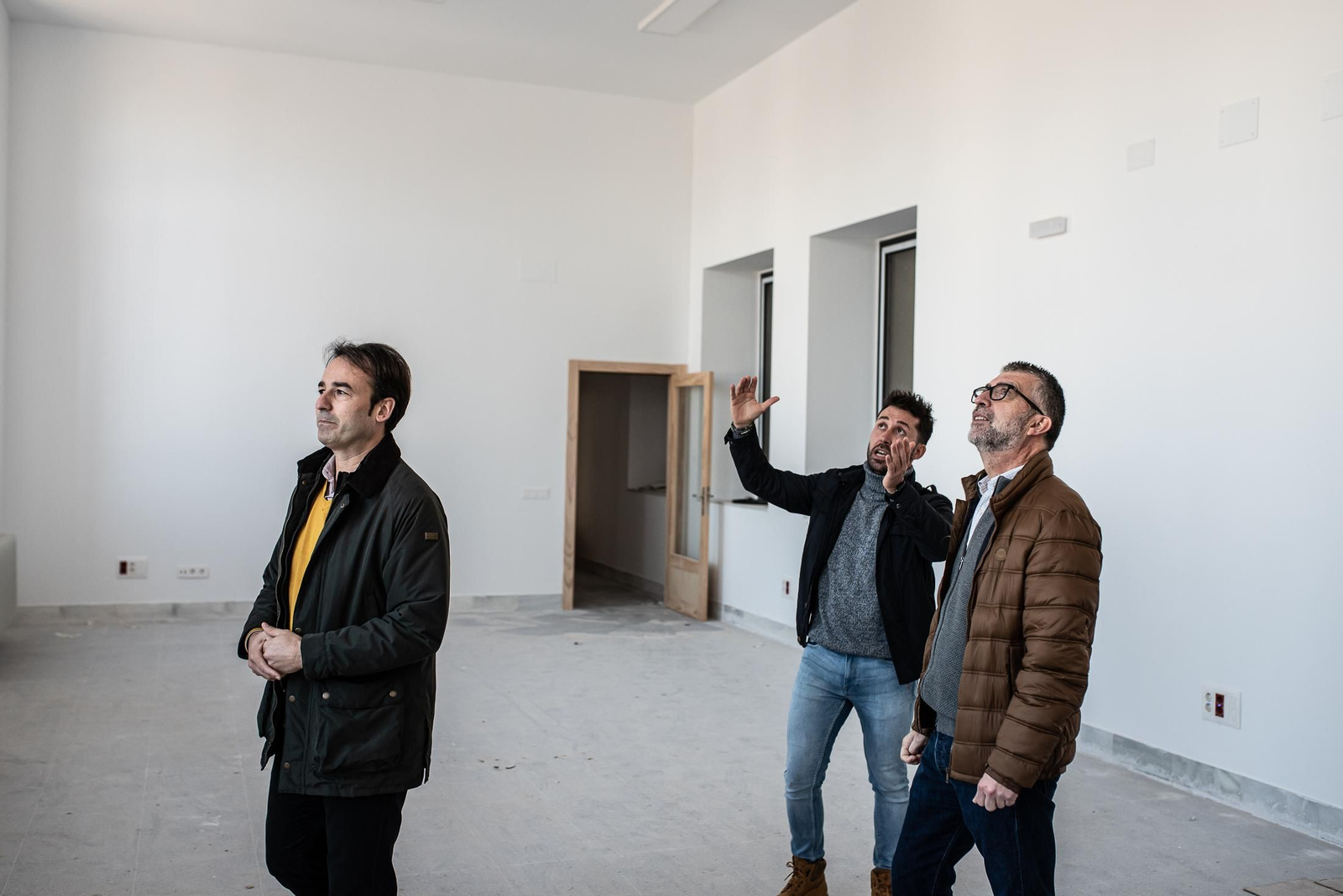 Una visita a las obras del IES La Rábida, en imágenes