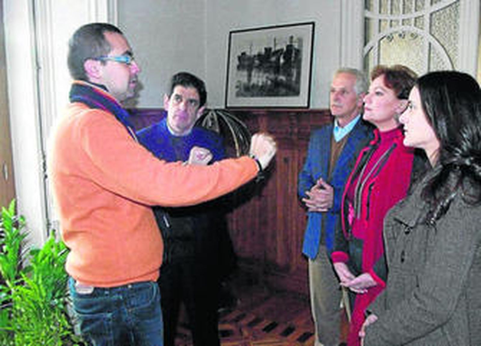 David Turpín da instrucciones a los actores del corto 'Nina Vértigo'.