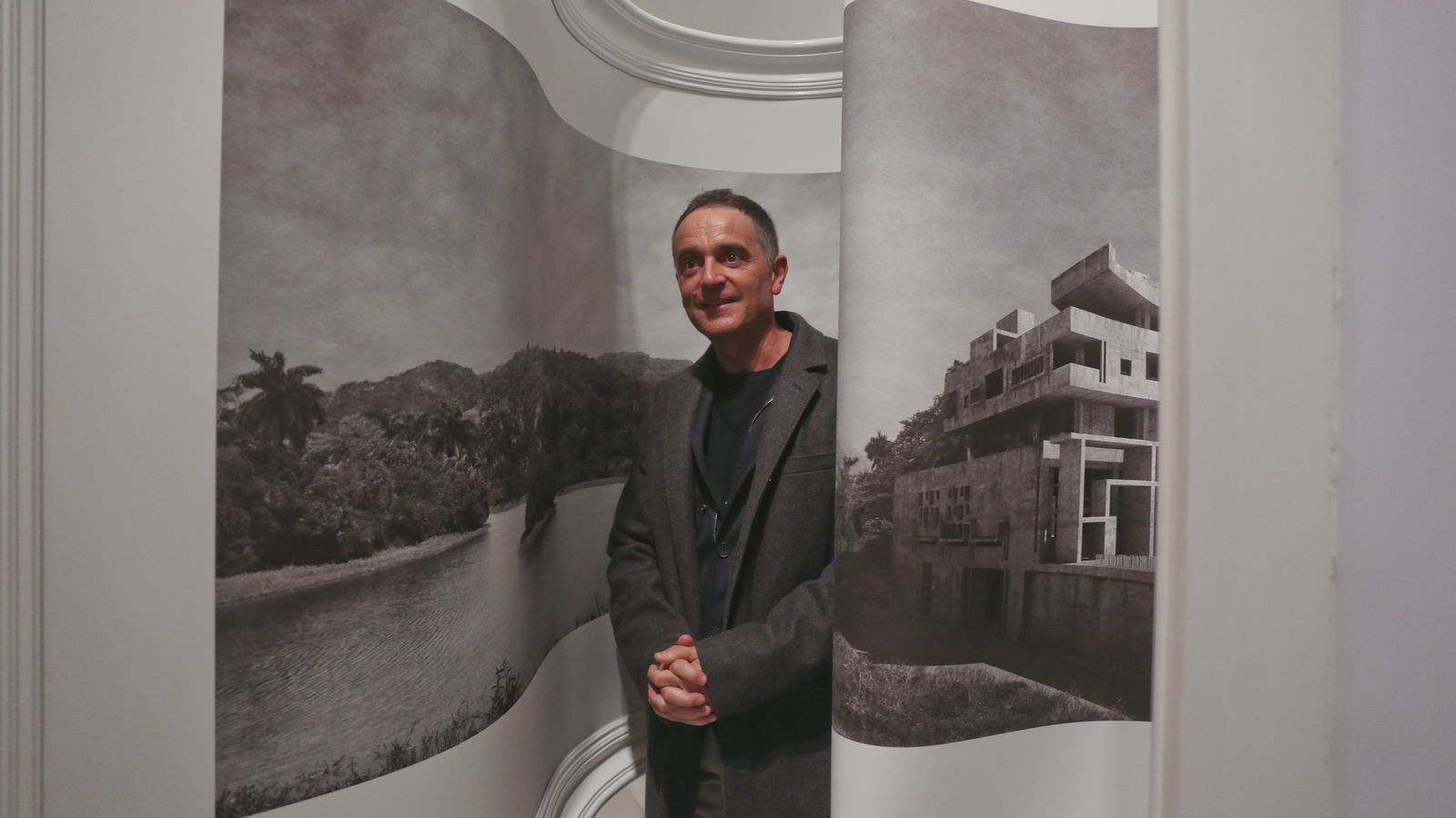 Dionisio González, en la presentación de la muestra.