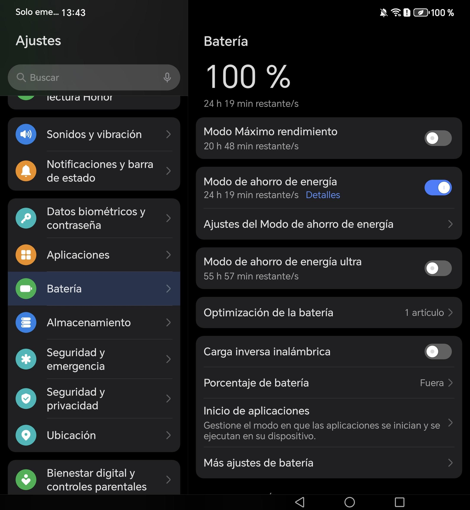 Smartphone plegable Honor Magic V5