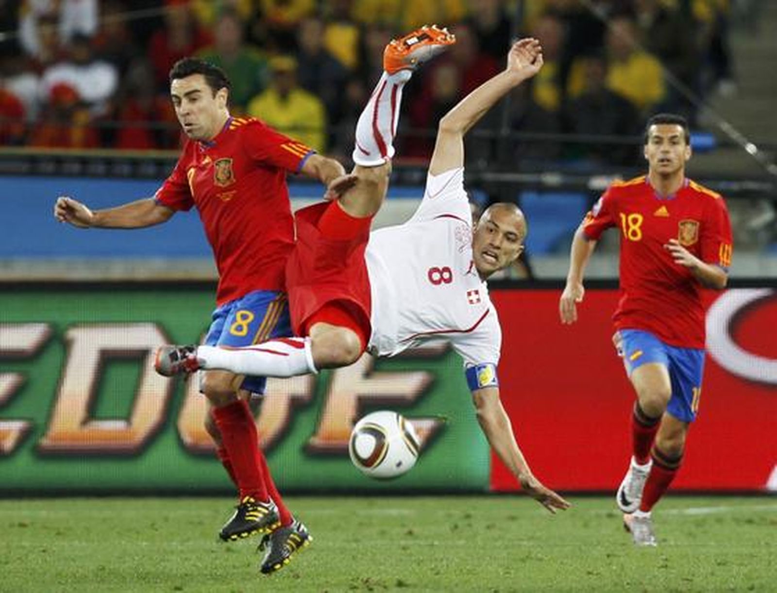 Xavi no brilló como en otras ocasiones. / Reportaje gráfico: EFE, Reuters, AFP