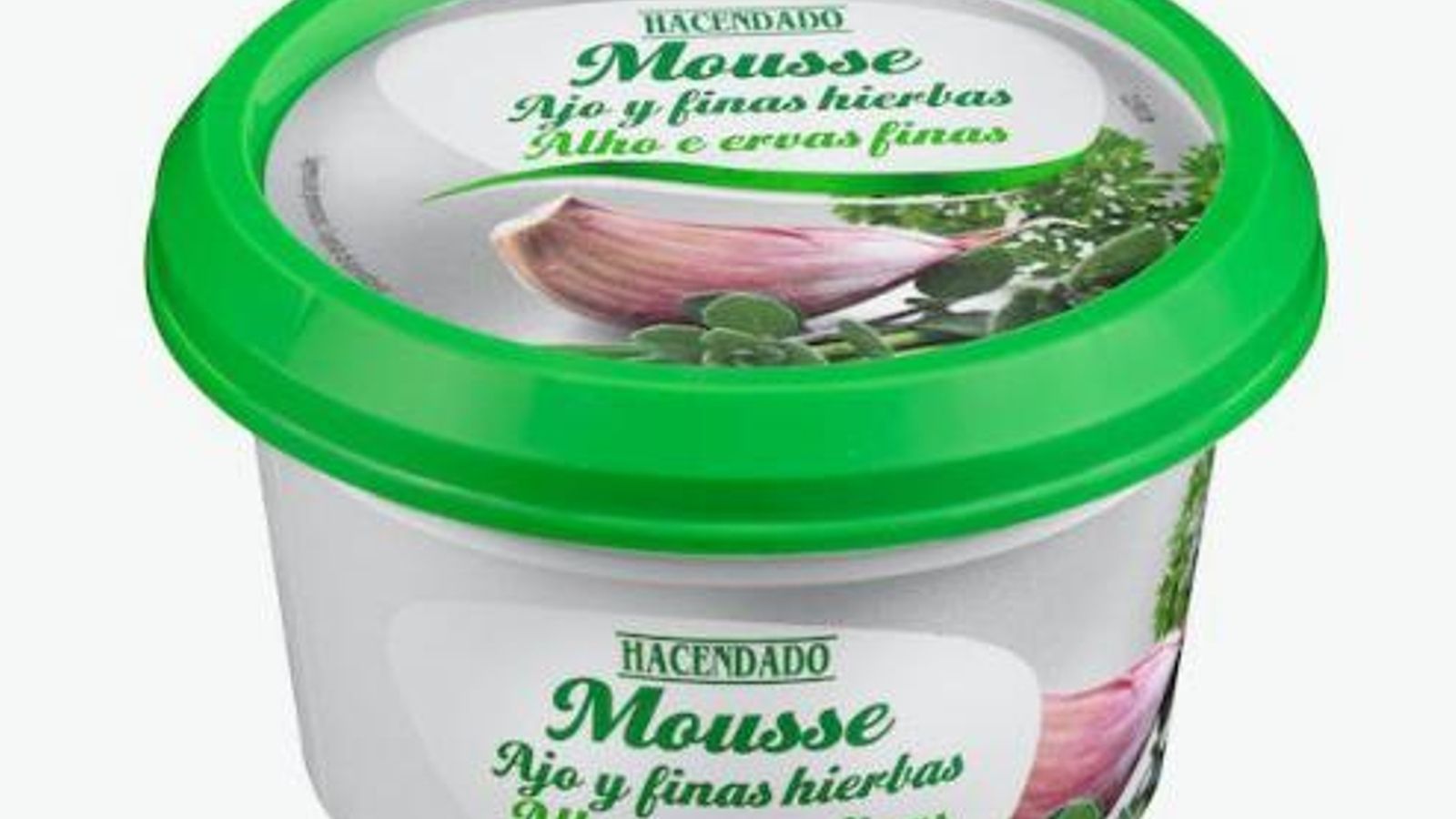 Mousse de queso, ajo y finas hierbas