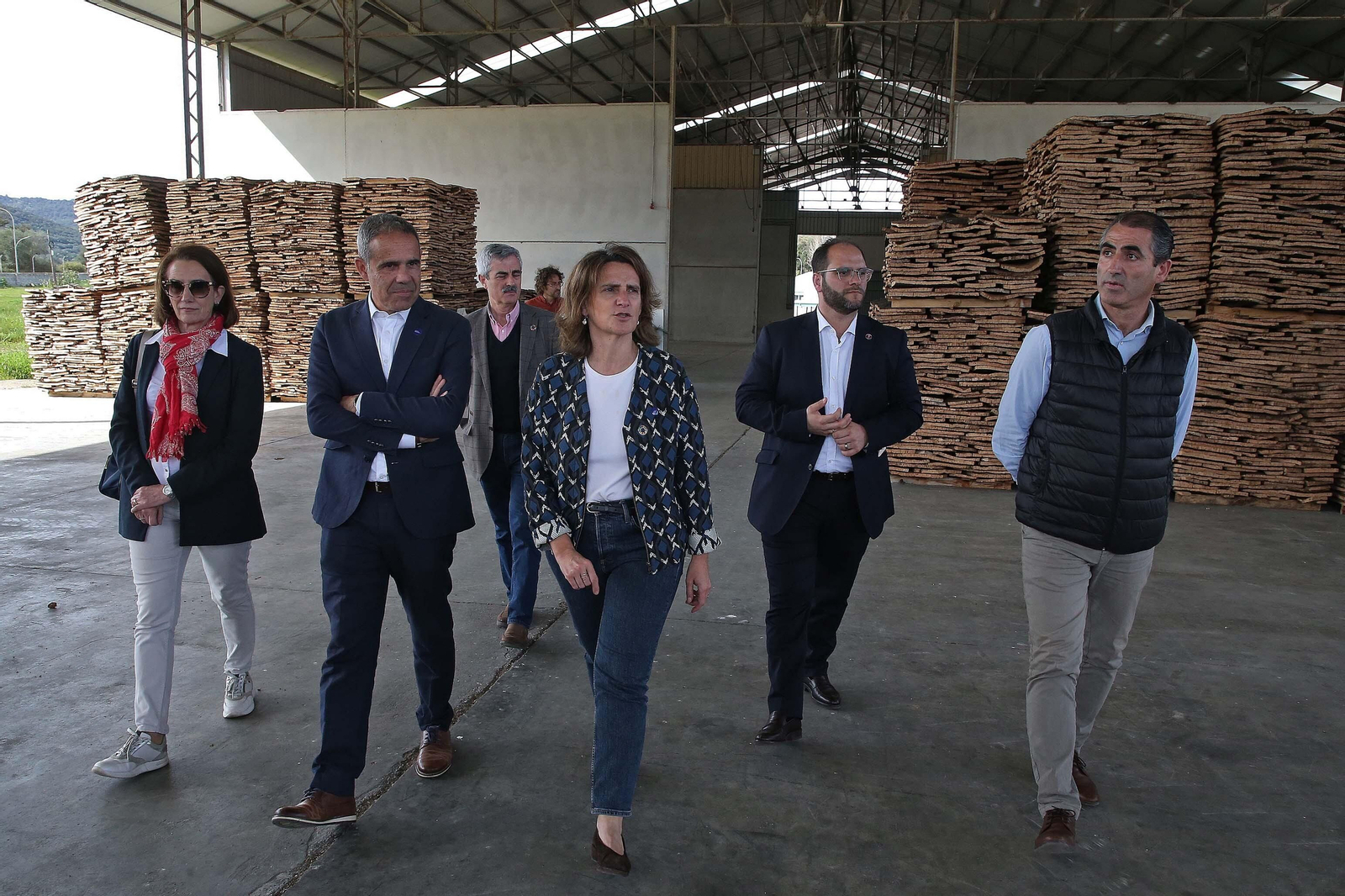 Visita de Teresa Ribera a la finca La Almoraima