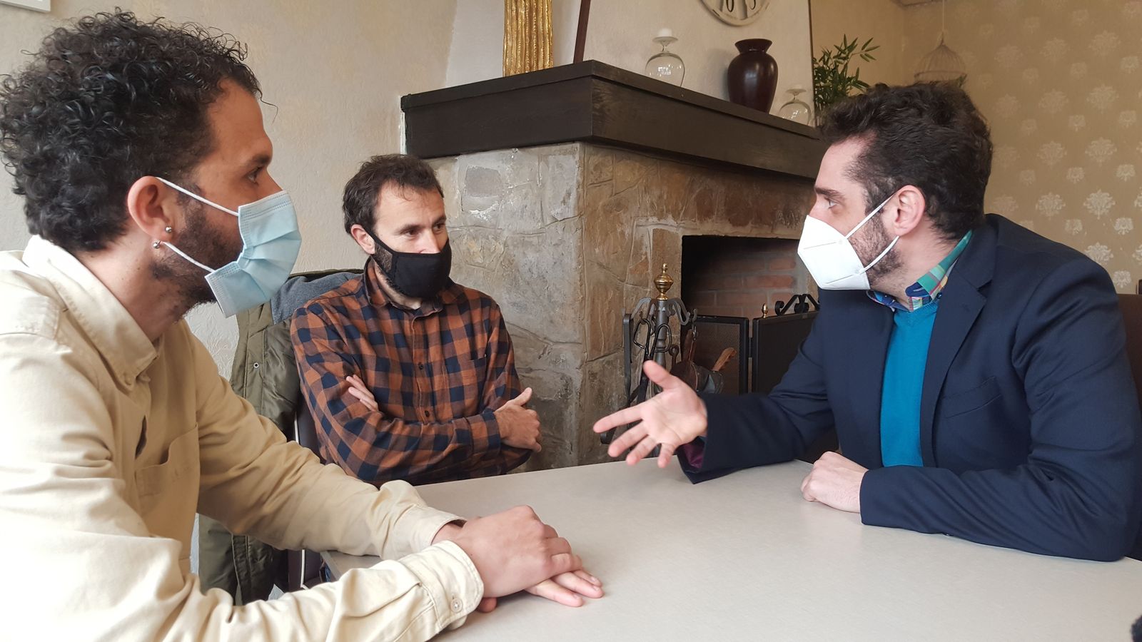 Mariscal y Salazar, en la reunión con Perea.