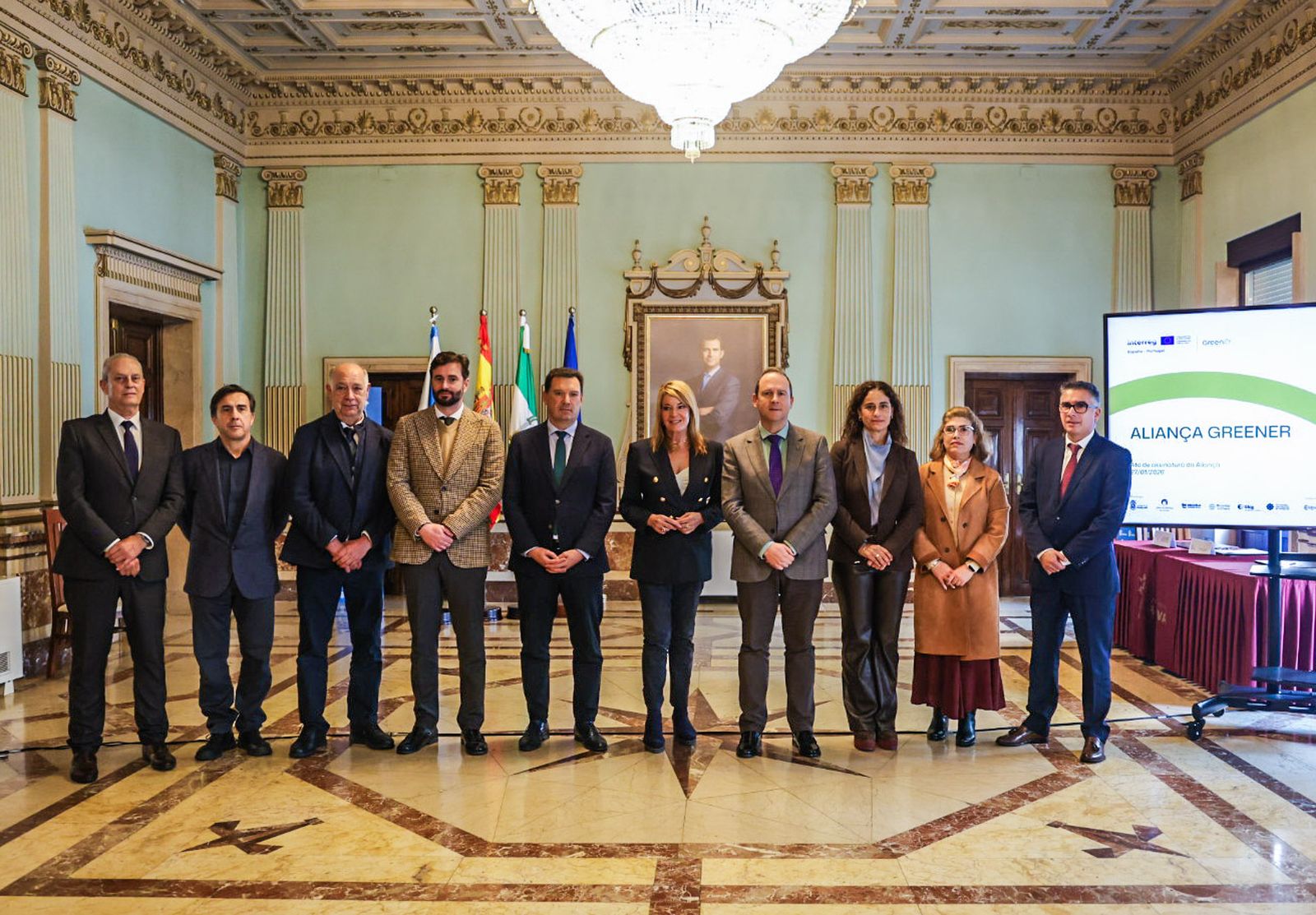 Fotografías del acuerdo de colaboración para la constitución de la Alianza Greener