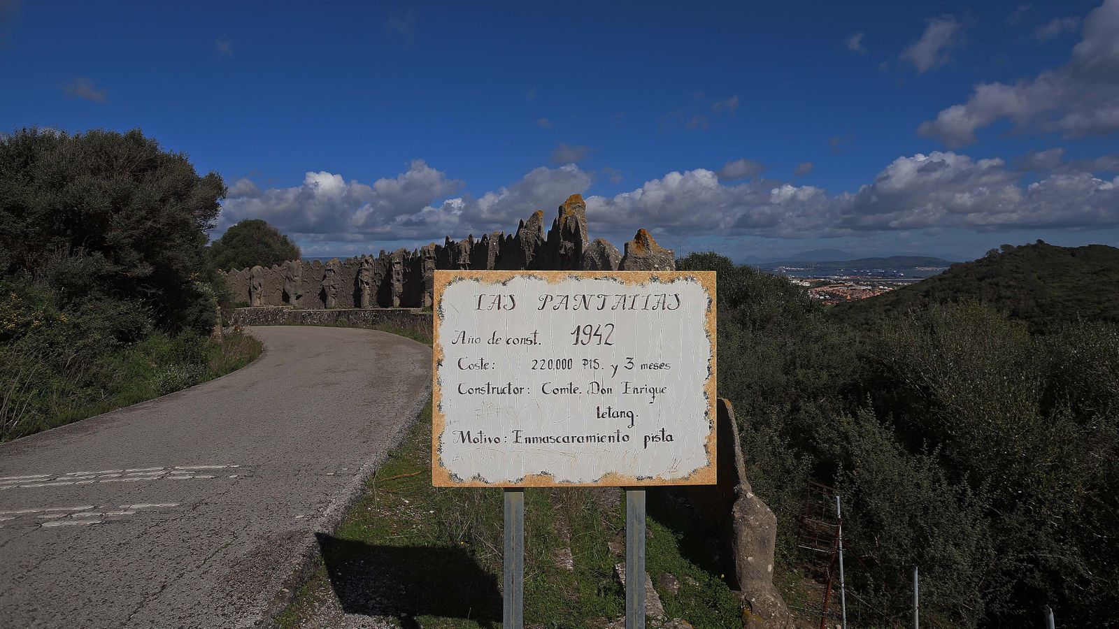 Carretera de Las Pantallas en Algeciras