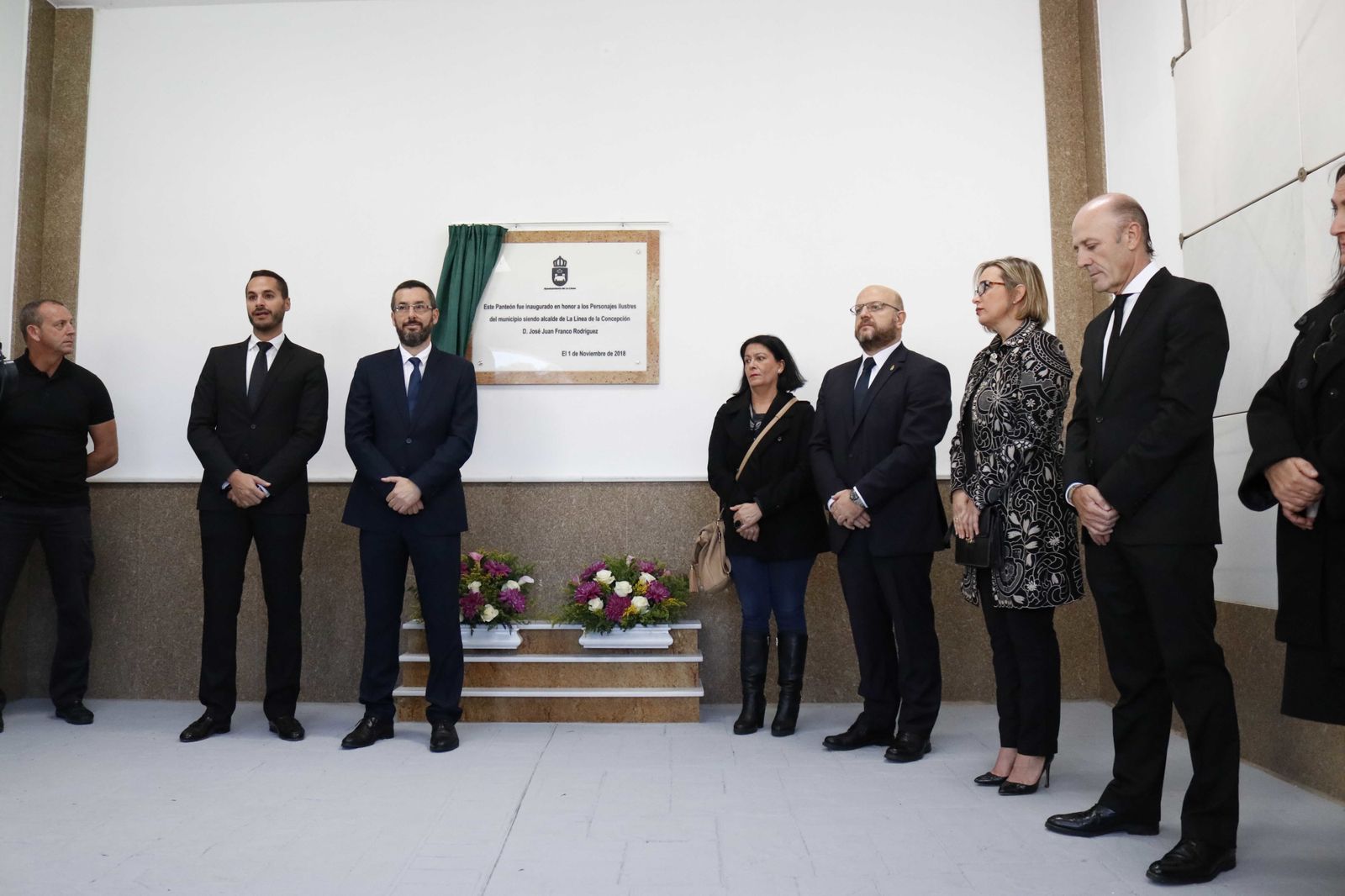 Inauguración del Panteón de los Ilustres en el cementerio de La Línea
