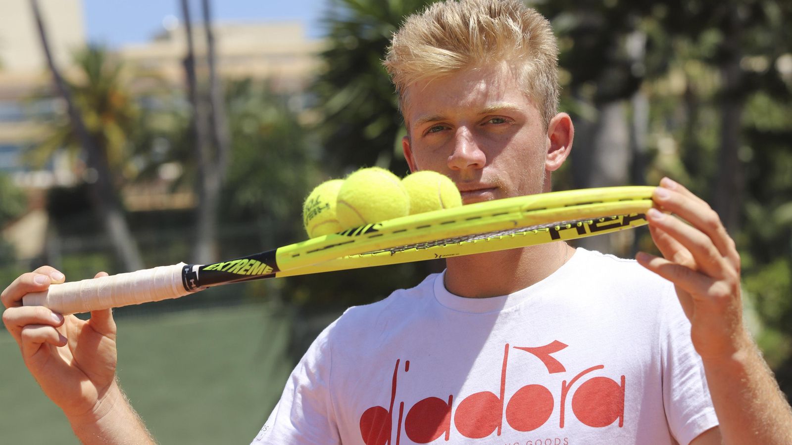 Alejandro Davidovich, en el Don Carlos Tennis Club.