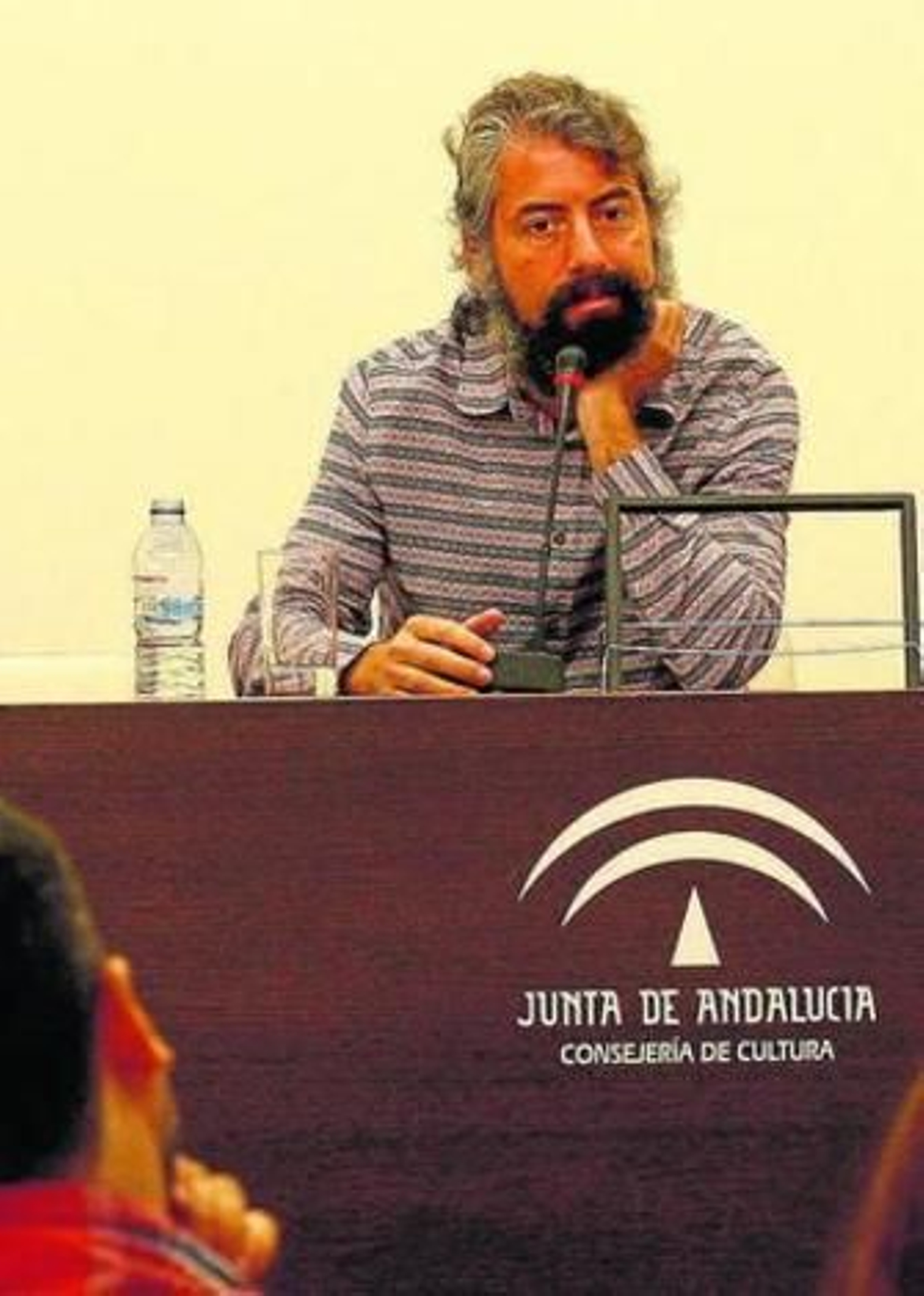Antonio Luque ayer en el Centro Andaluz de las Letras.