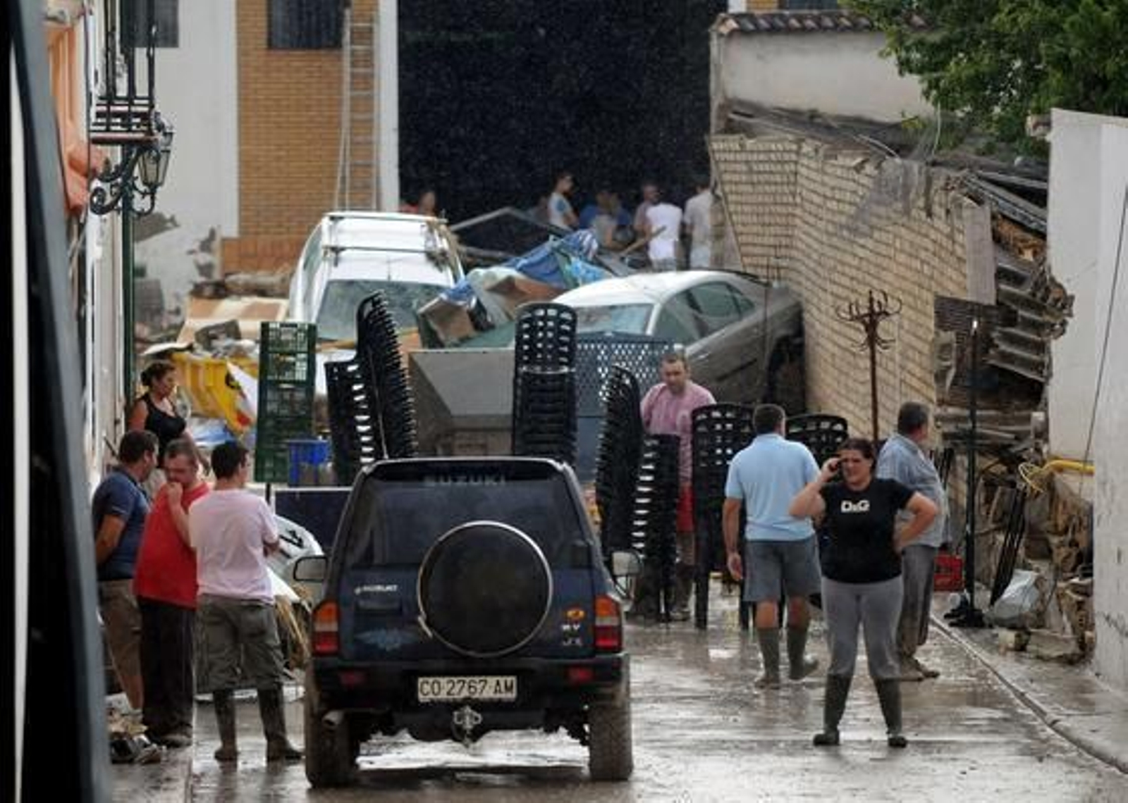 Violenta tromba de agua en Córdoba