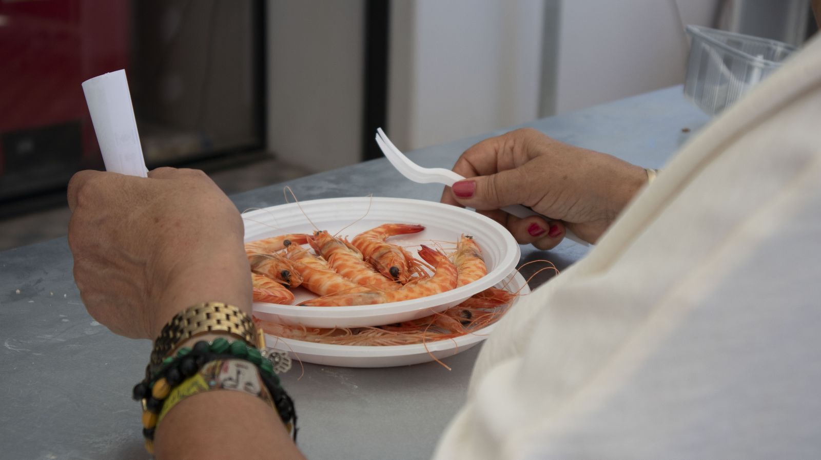 Imágenes del sábado en la 'IX Feria de la Gamba y el Marisco de Huelva'