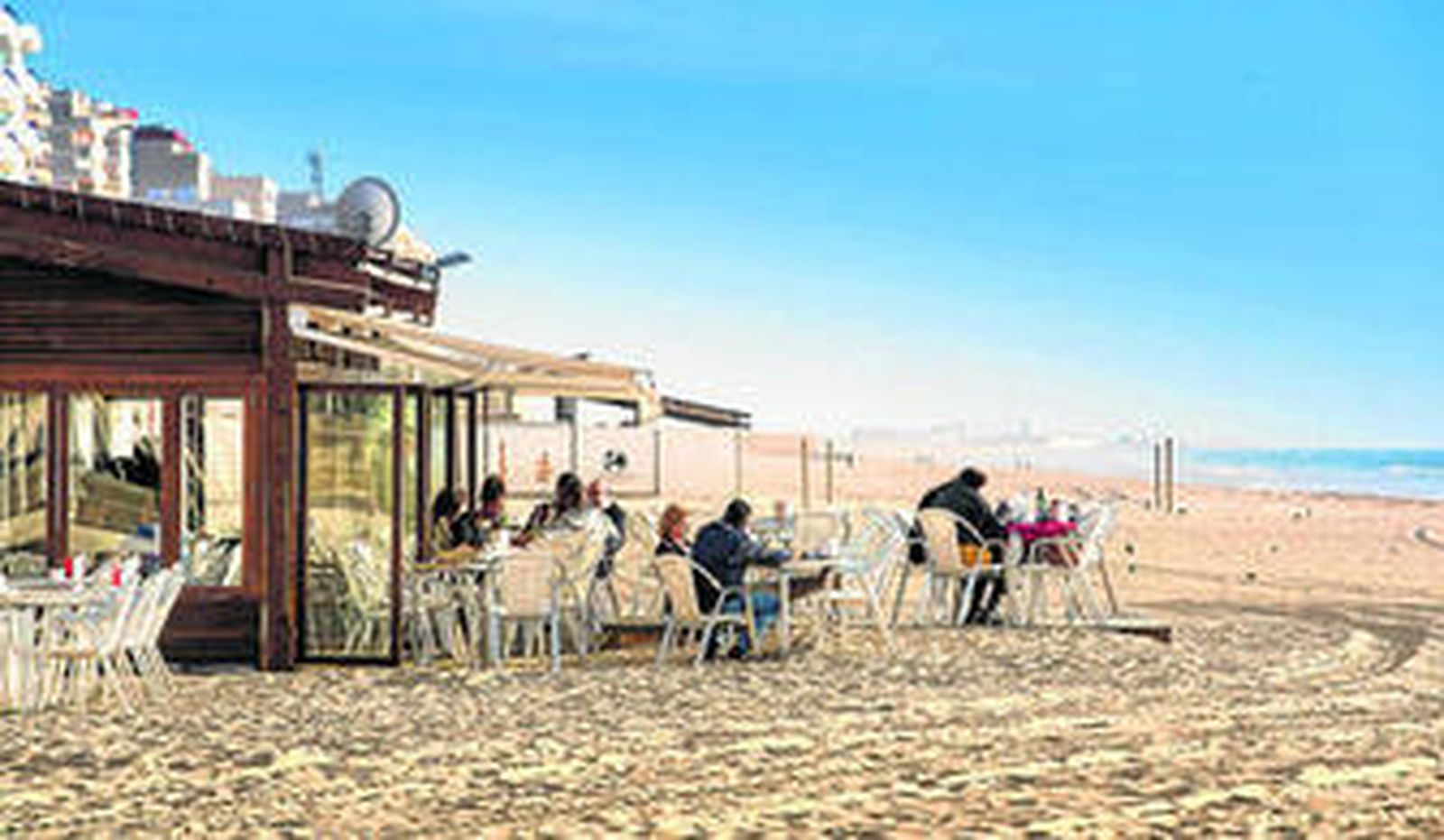 Uno de los chiringuitos de Cádiz, Potito, abierto el pasado mes de diciembre.