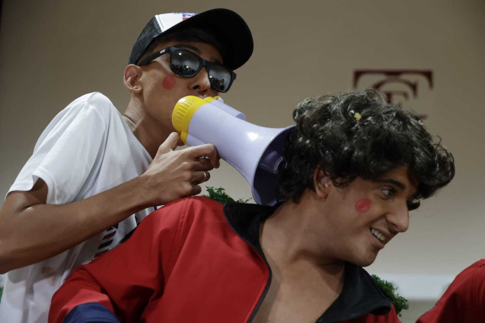 Cuarteto 'Los vigilantes de la Laja' en camerinos