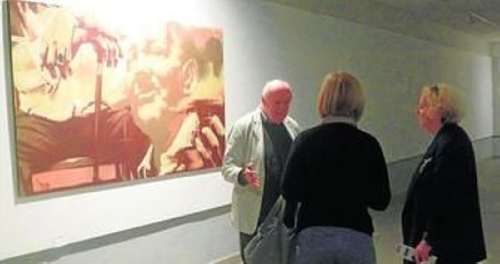 Distintos momentos de la jornada inaugural de la muestra de Víctor García.