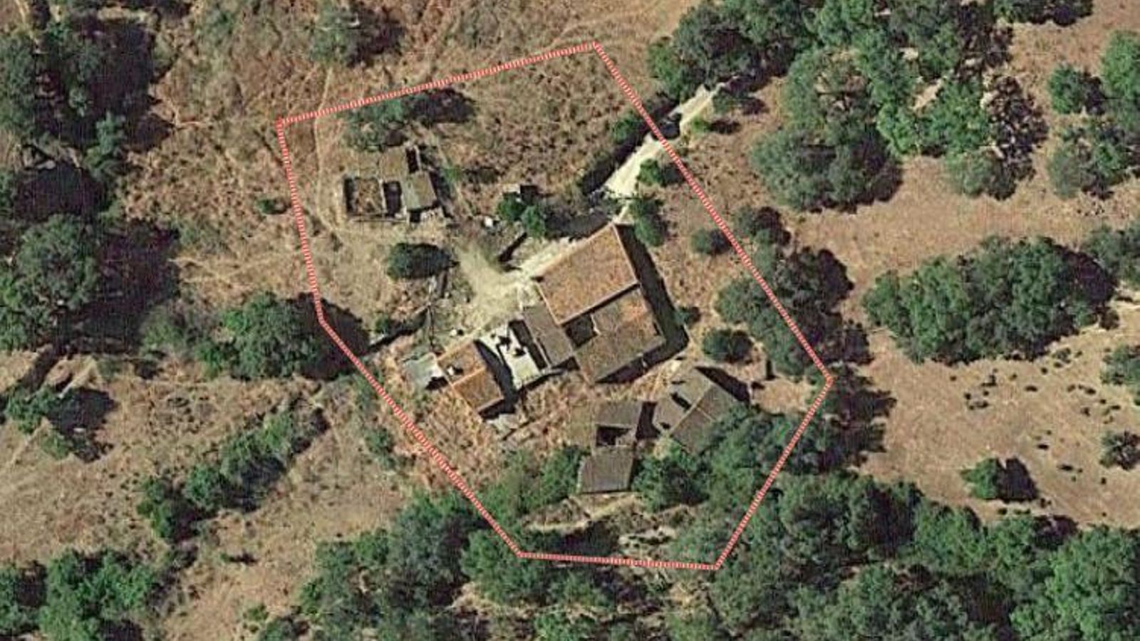 Vista por satélite de la aldea de Los Viejos