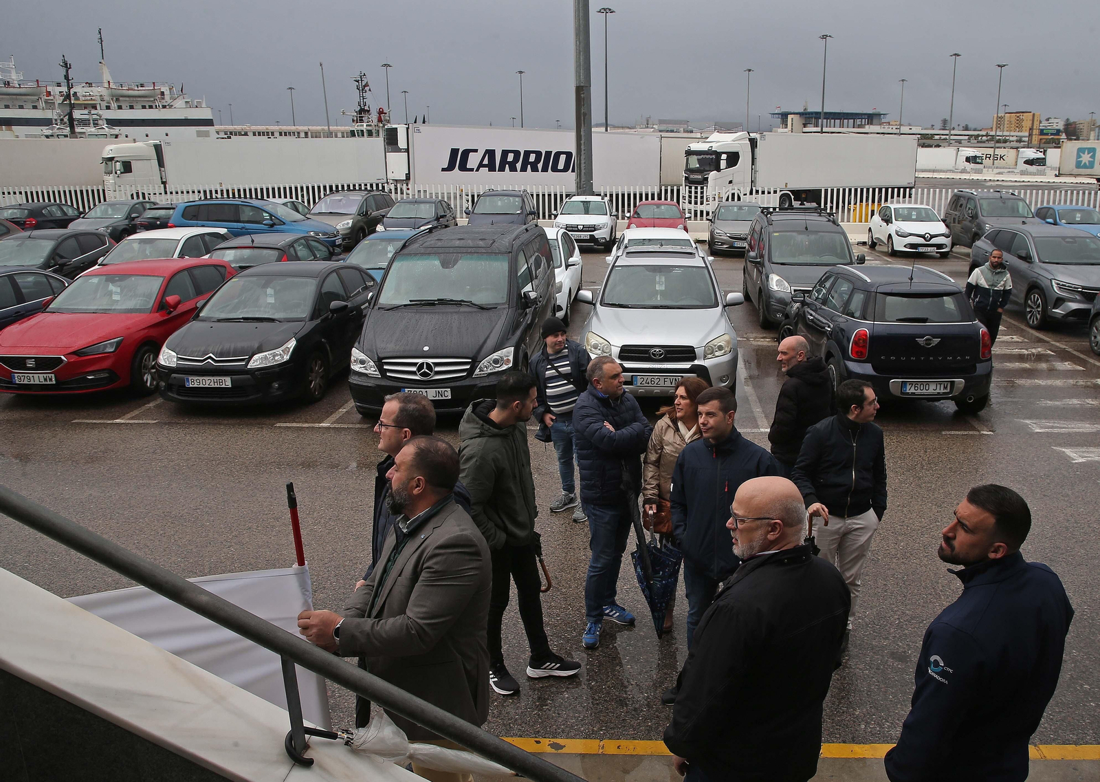 Fotos de la concentración en el PIF del puerto de Algeciras
