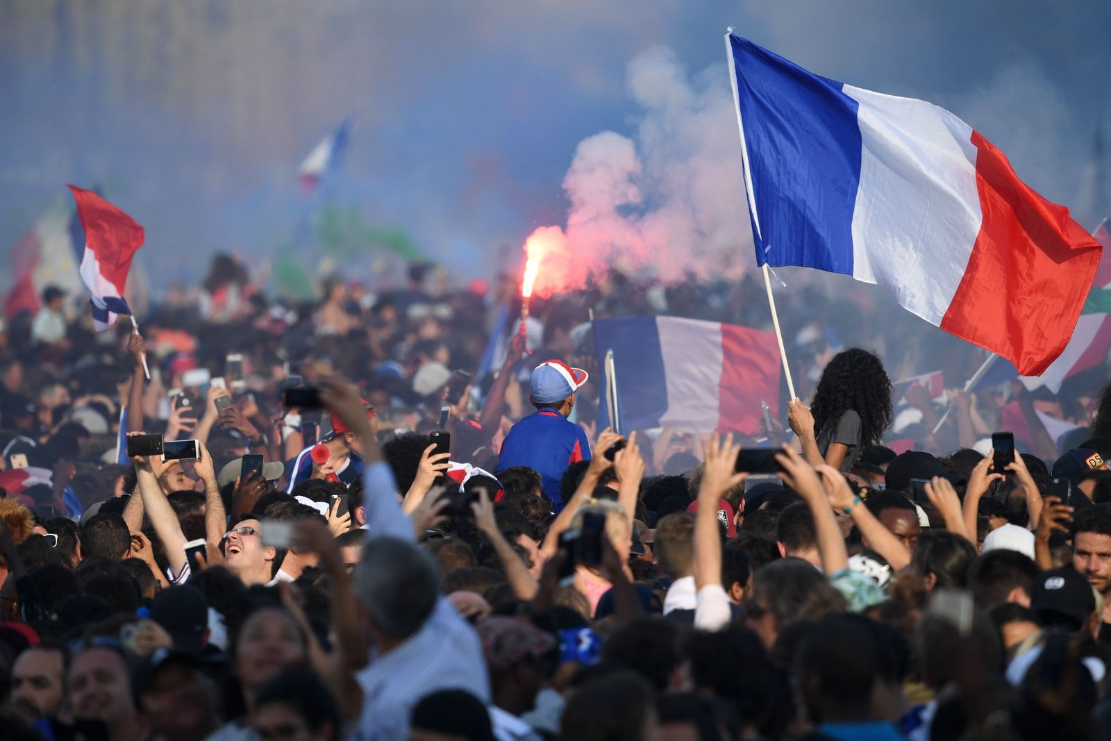 Francia celebra el triunfo de su selección en el Mundial
