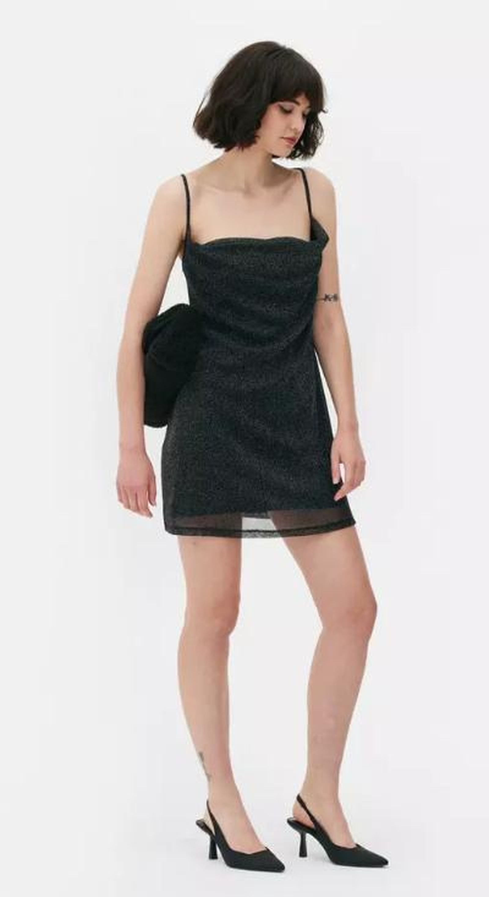 vestido de malla brillante de Primark