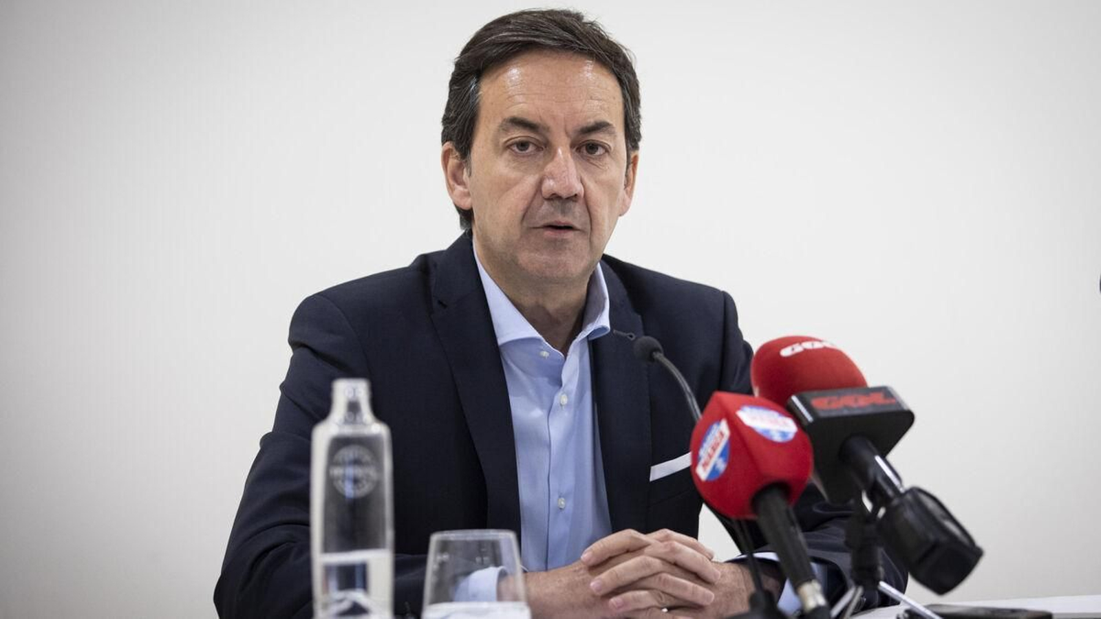 Fernández Monterrubio, en una comparecencia ante los medios tras su despido