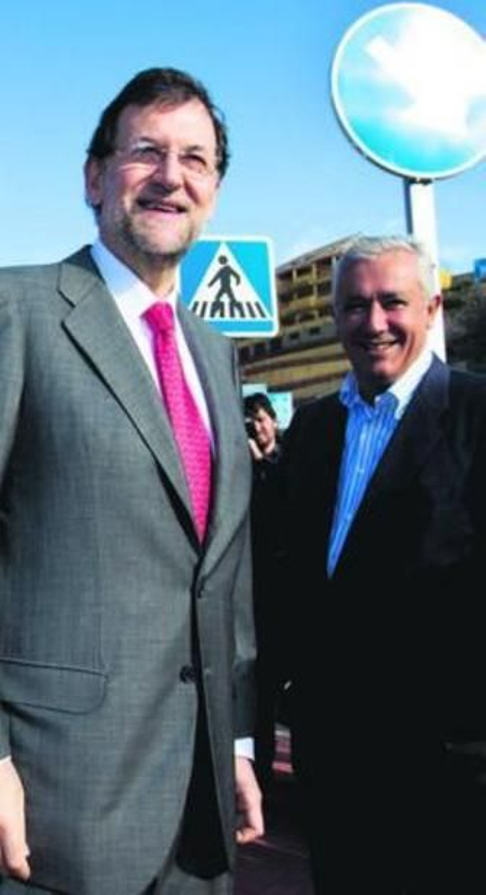 Rajoy y Arenas ayer en Málaga.