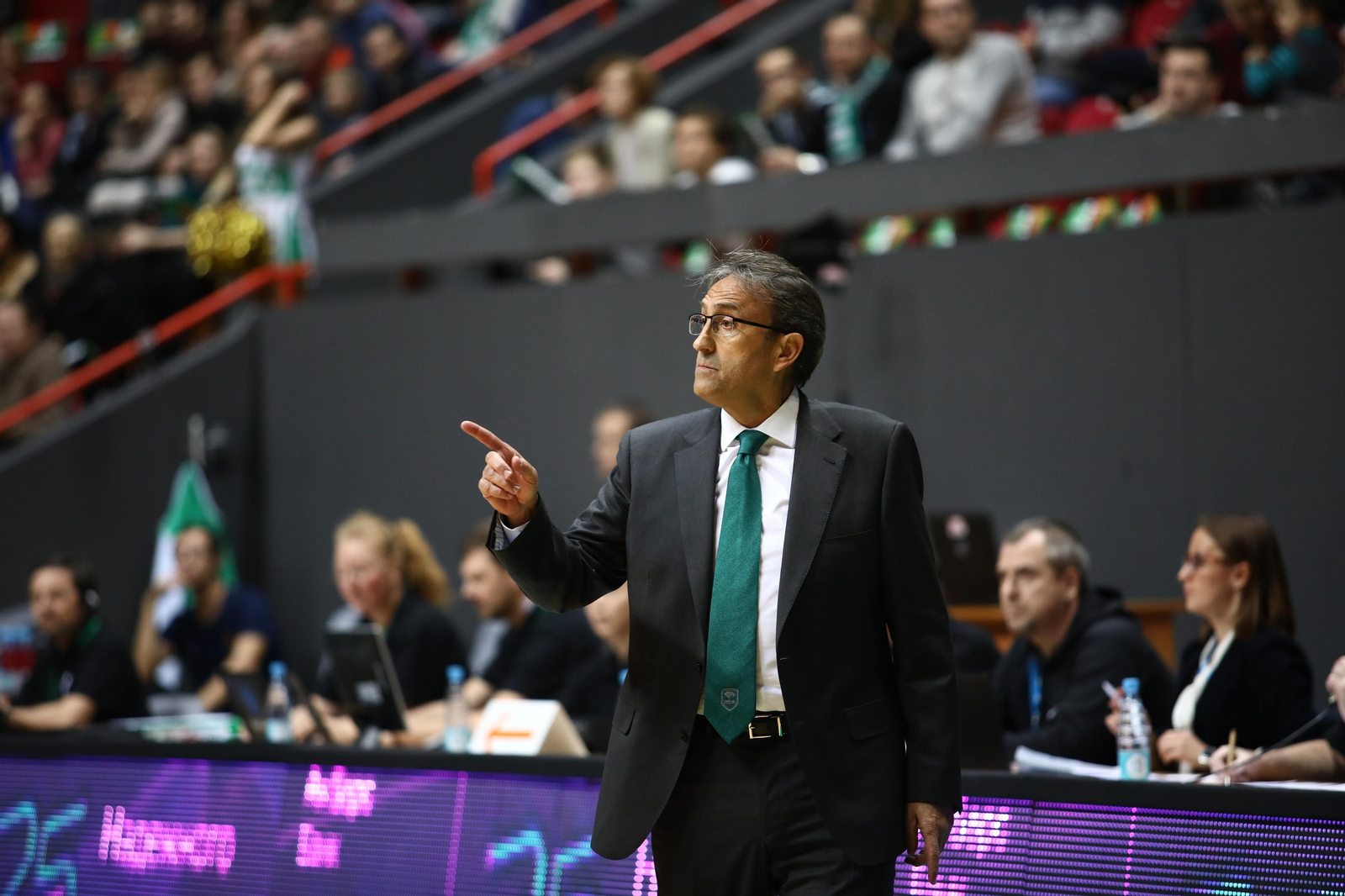 Casimiro durante el encuentro ante el Unics.