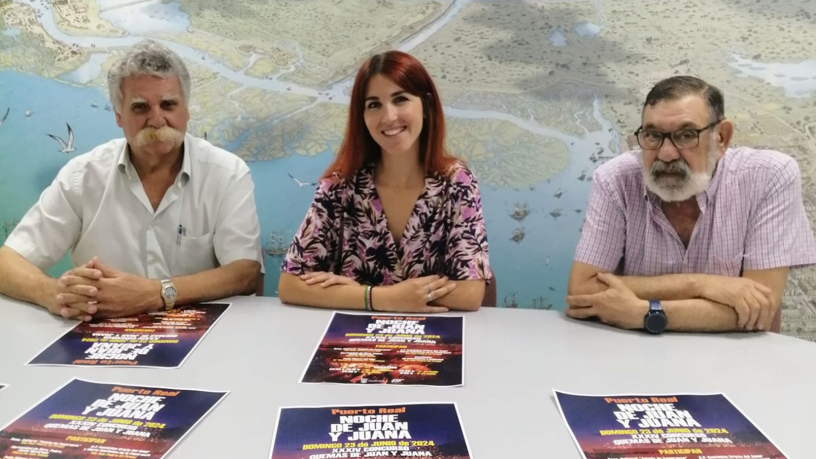 Juan Montero, Nazaret Ramírez y Ángel Ortega en la presentación del concurso