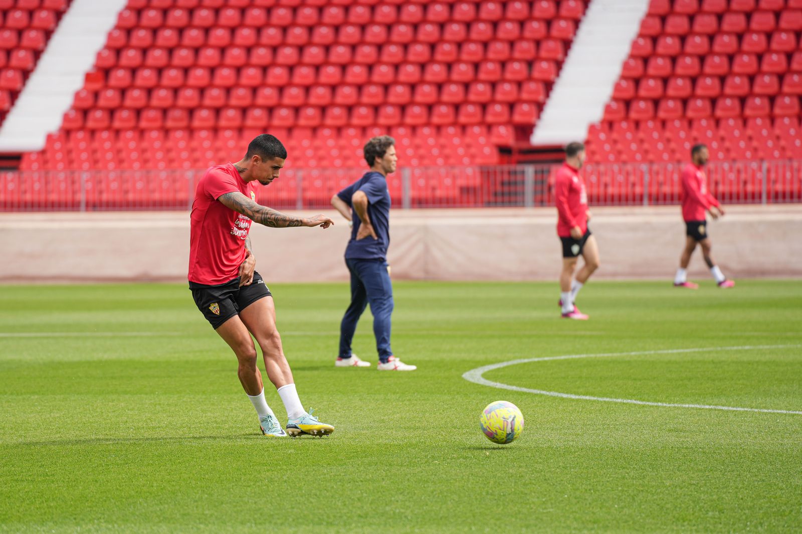 Así ha sido el entrenamiento del Almería este viernes
