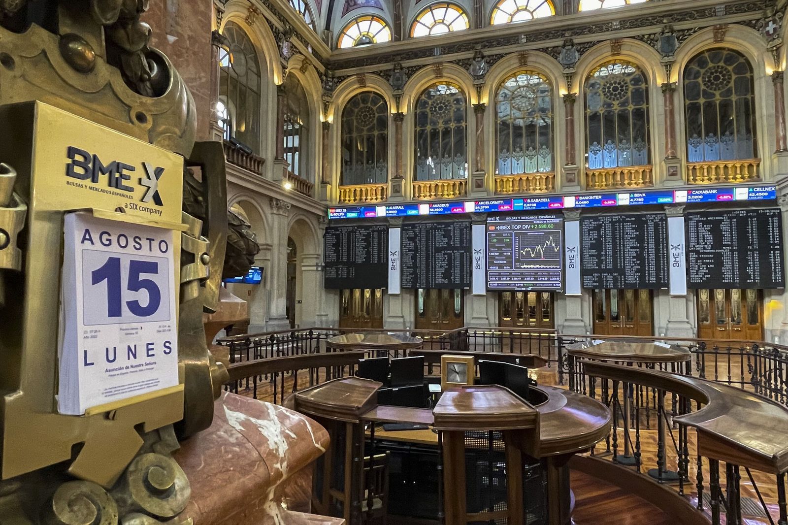 Sede de la Bolsa este lunes