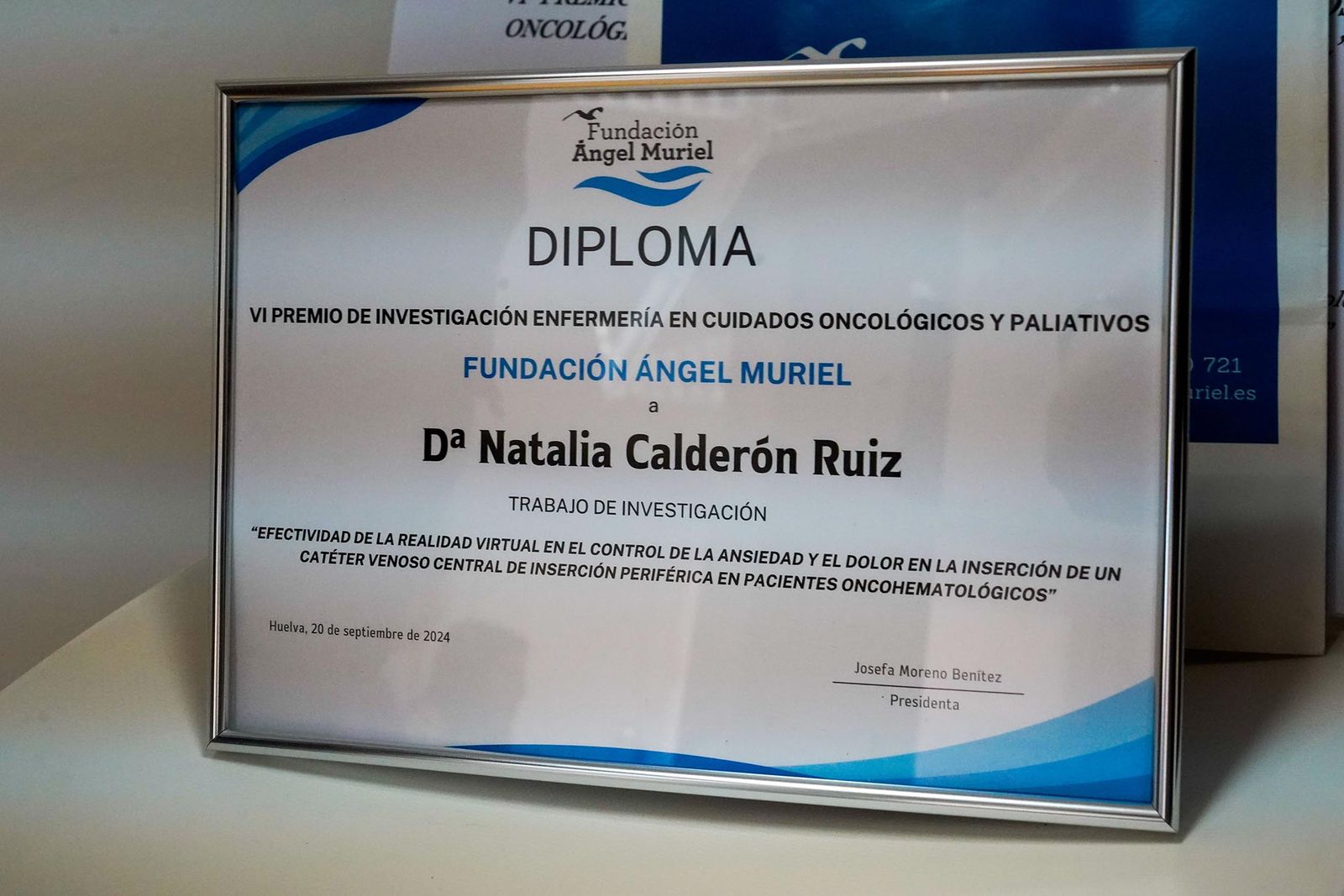 Imágenes del acto de entrega del VI premio de enfermería en cuidados oncológicos y paliativos