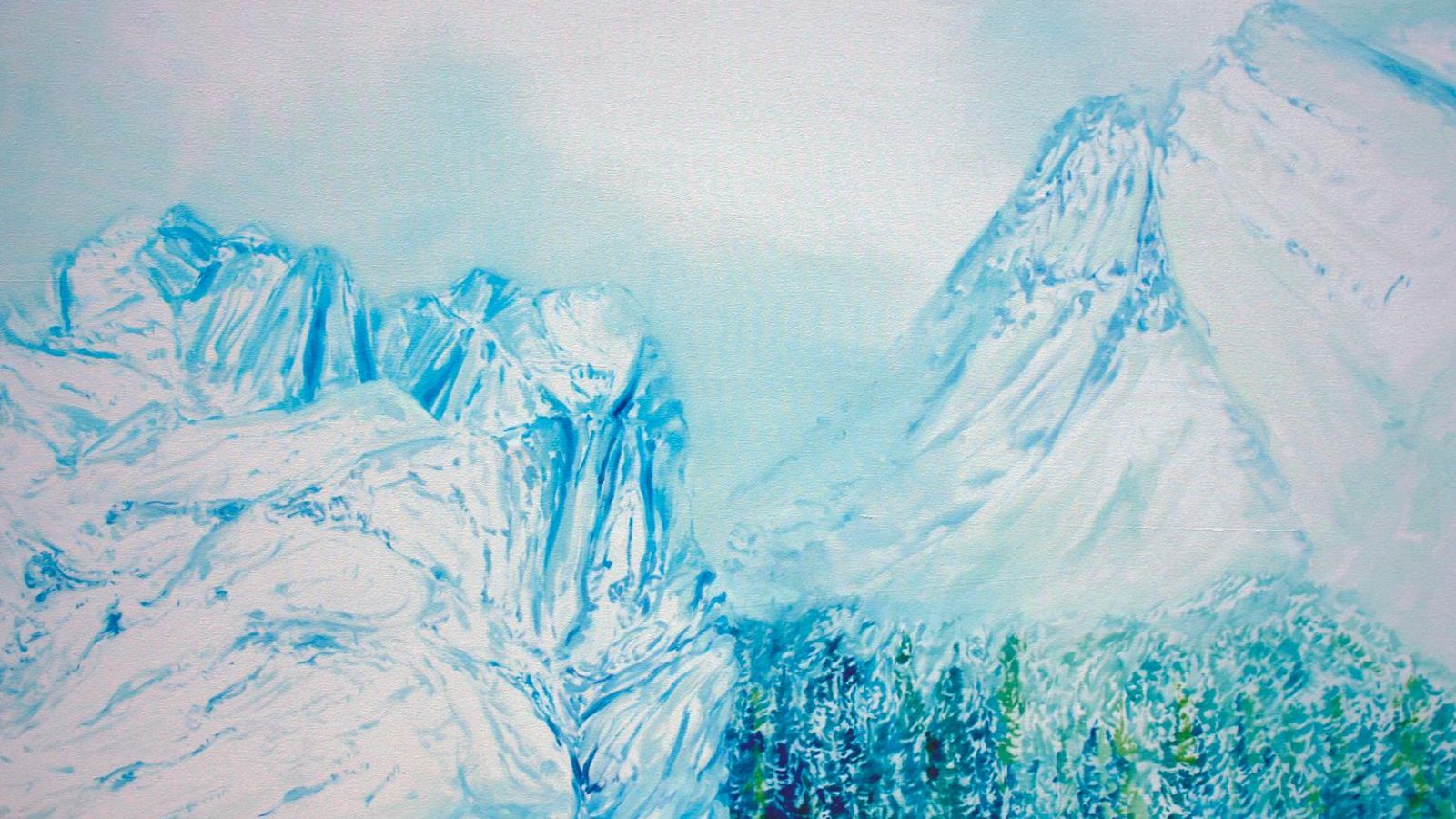 Imagen de 'Cabaña verde', Irene Sánchez Moreno, óleo sobre lienzo.