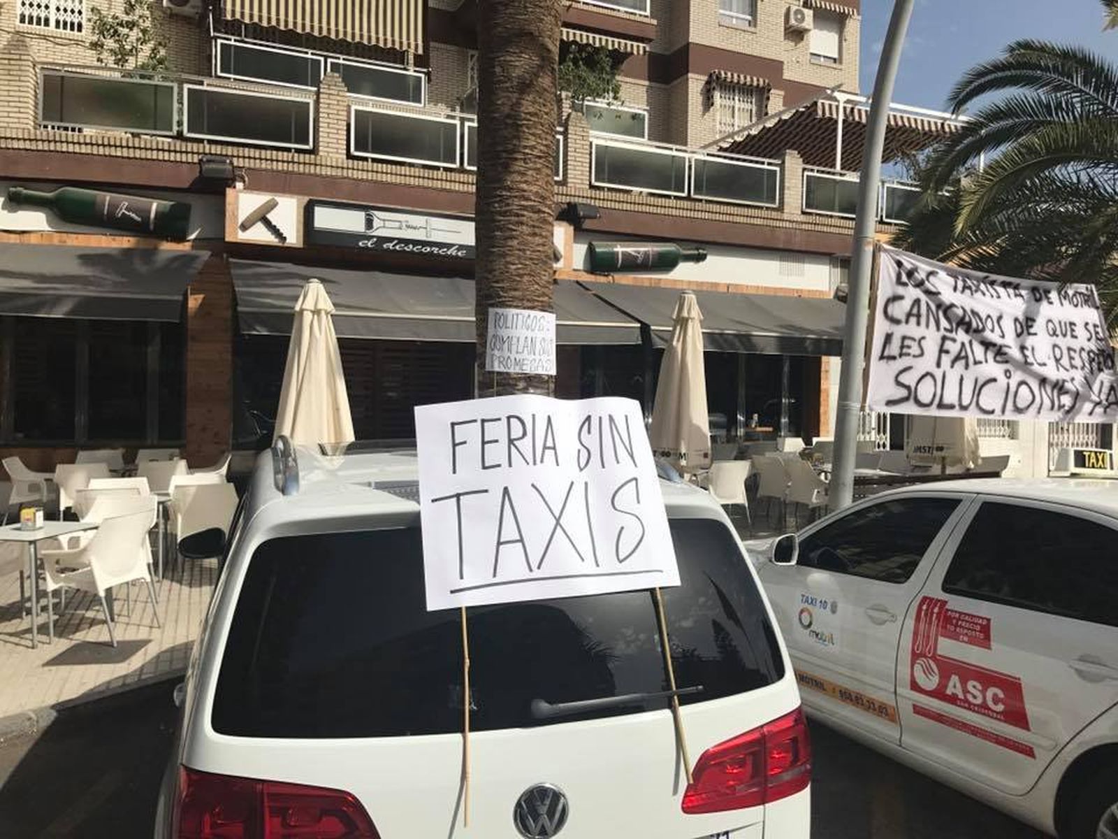 Protestas en Motril.