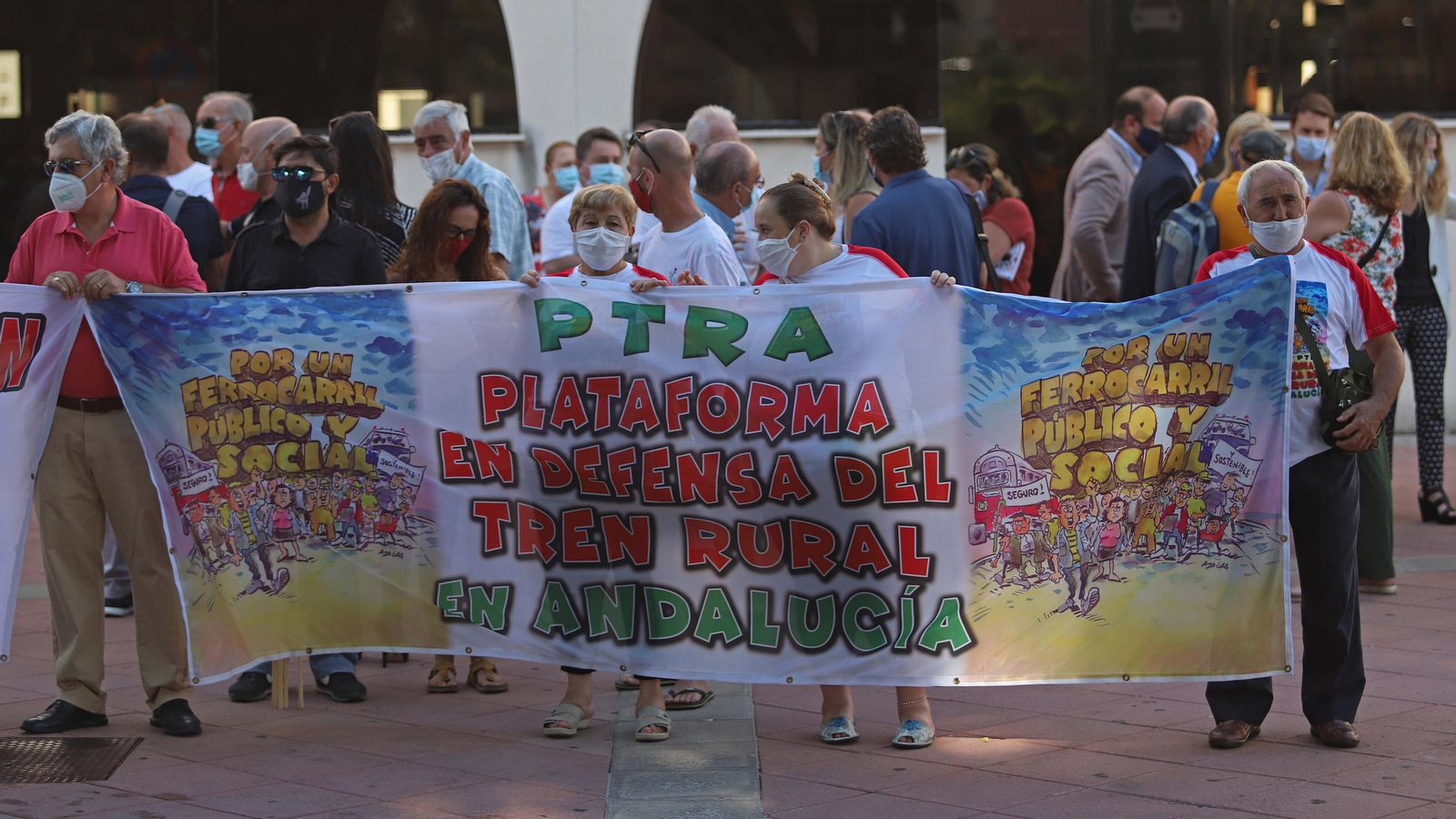 Concentración por el tren en Algeciras