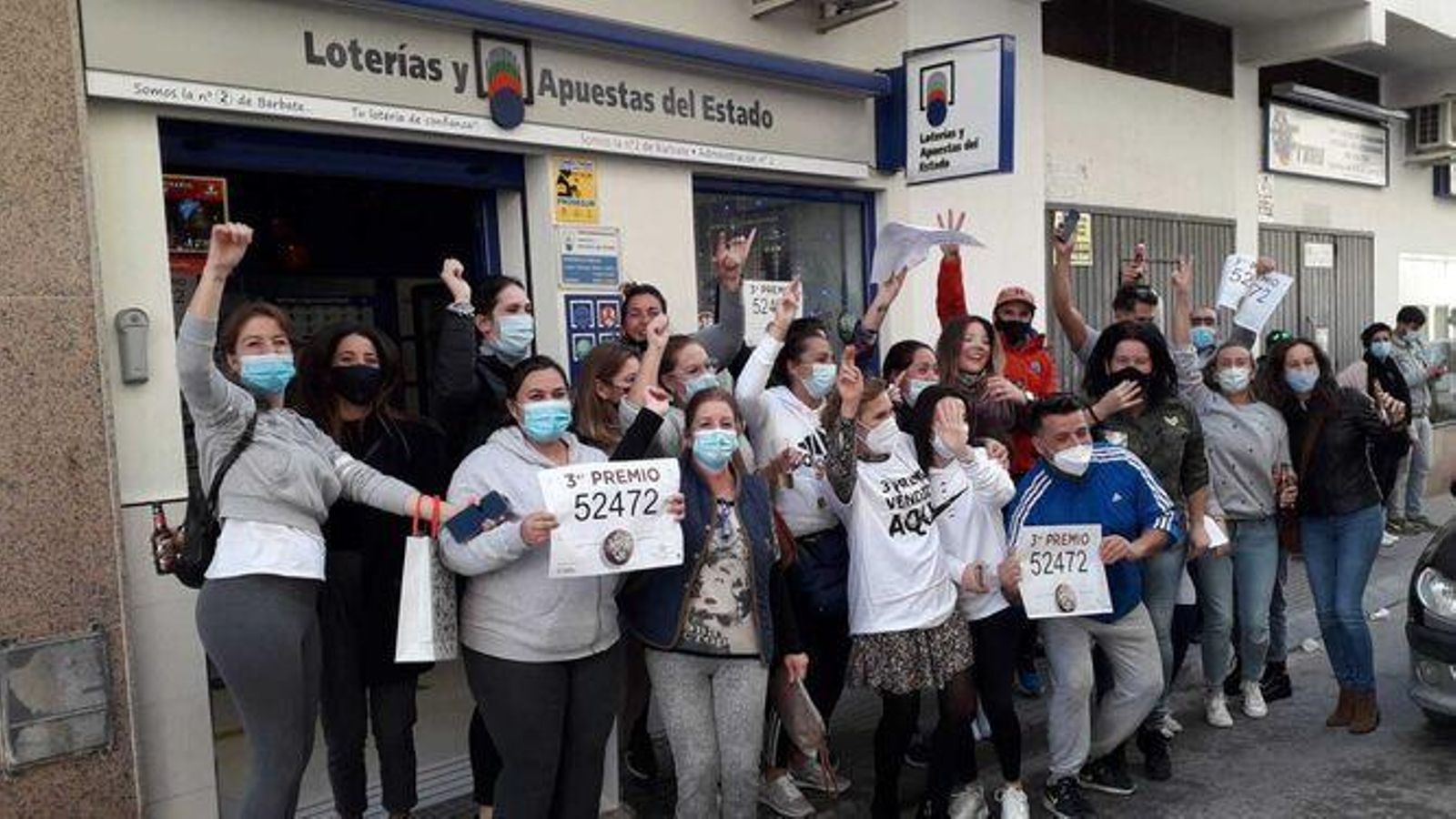 Administración de Lotería de Barbate que repartió el tercer premio en la localidad gaditana