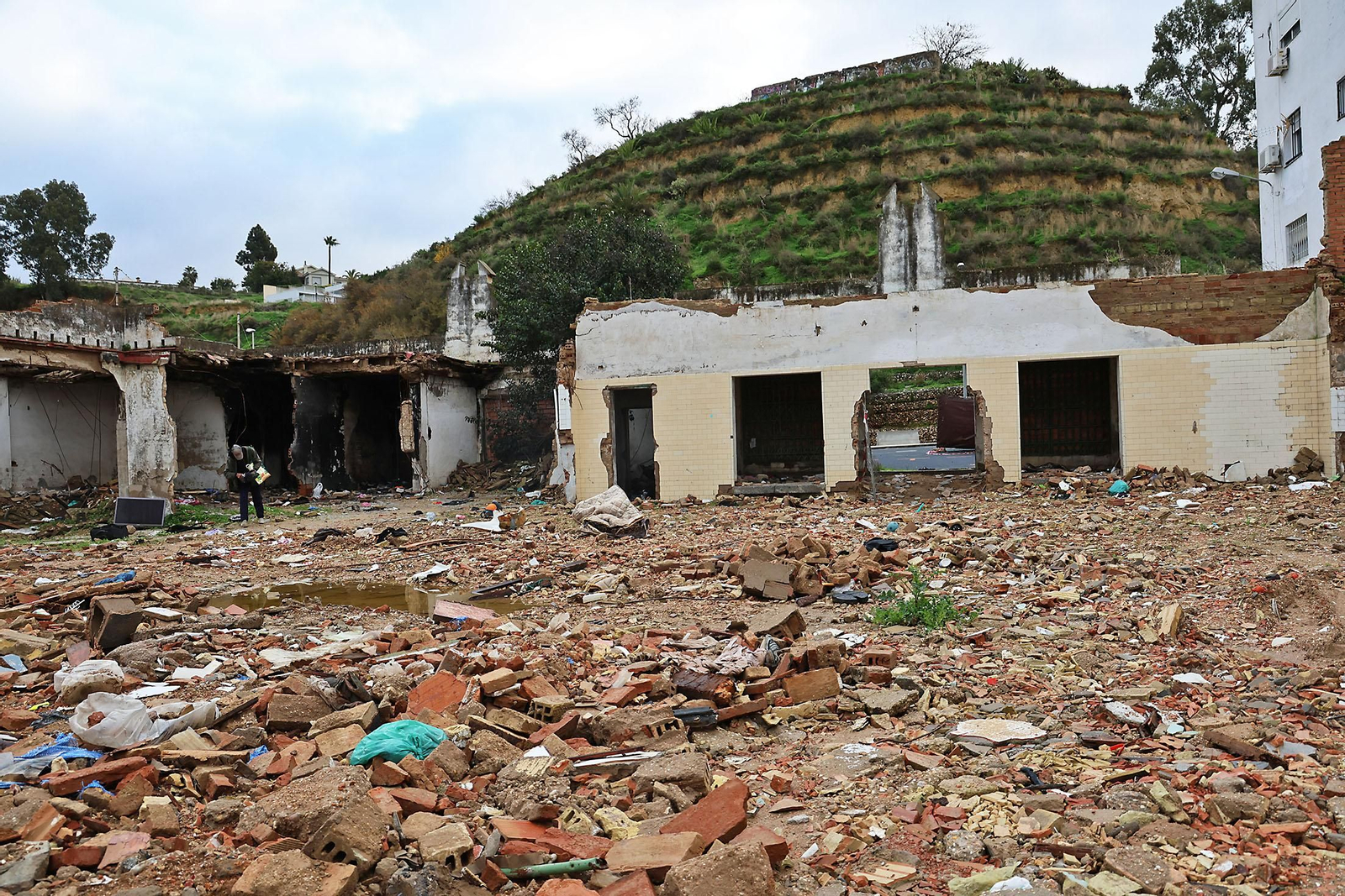 Así se encuentran las obras del entorno del antiguo mercado de La Merced