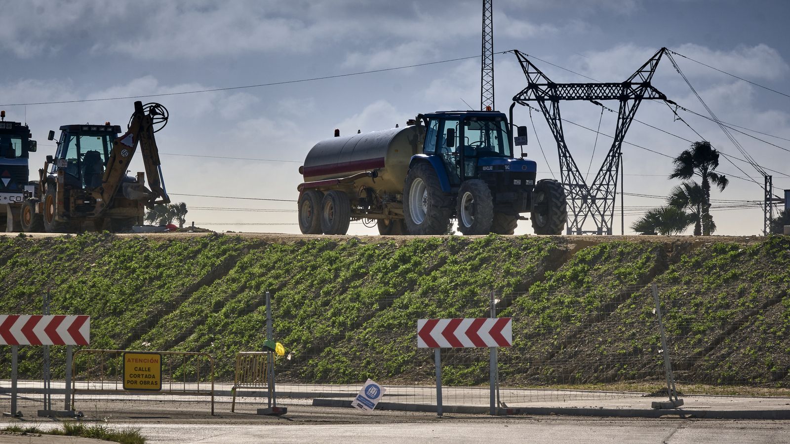 Imágenes del estado actual de la obra del trazado ferroviario de La Cabezuela
