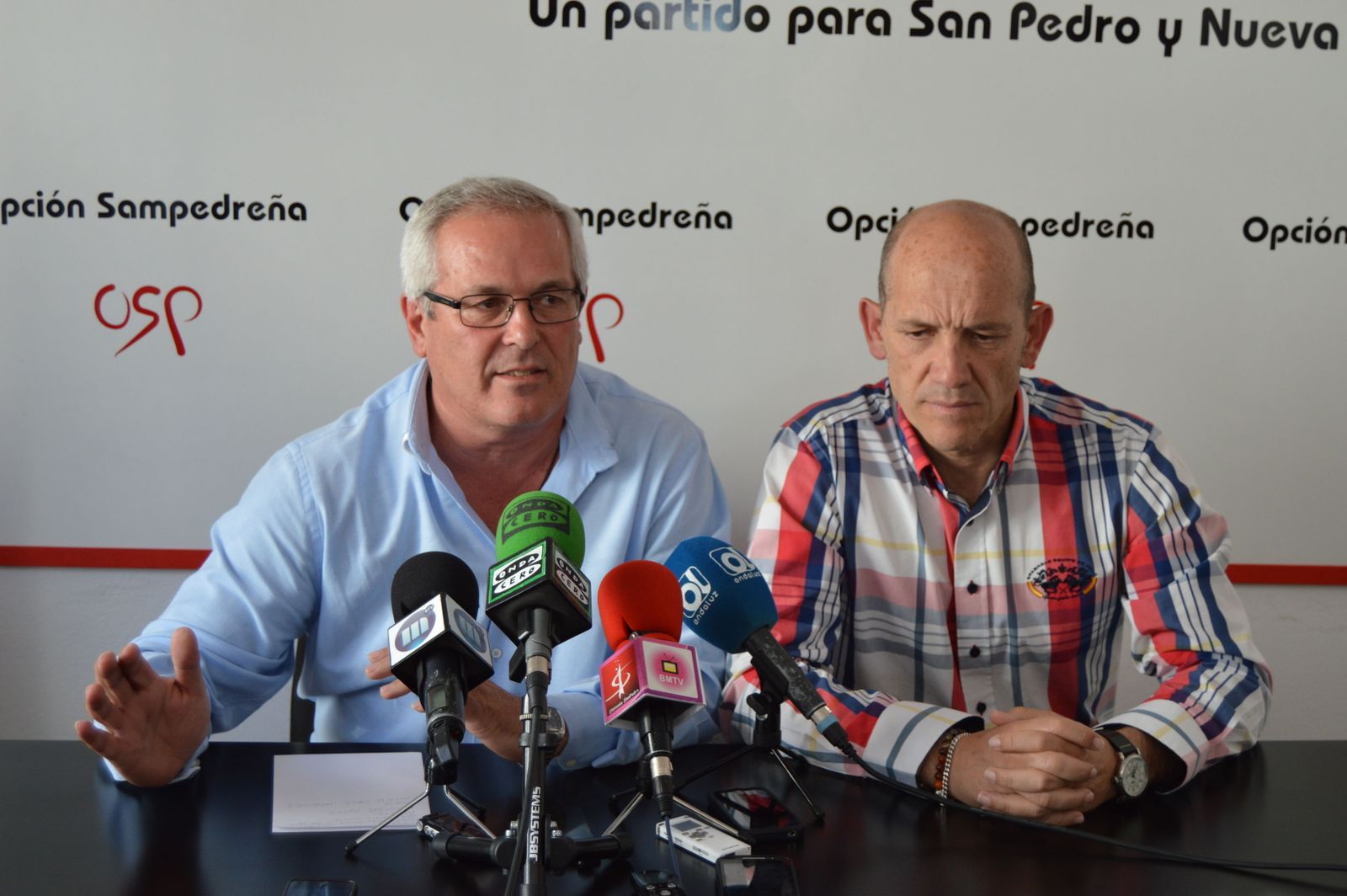 Rafael Piña y Manuel Osorio, concejales de OSP.