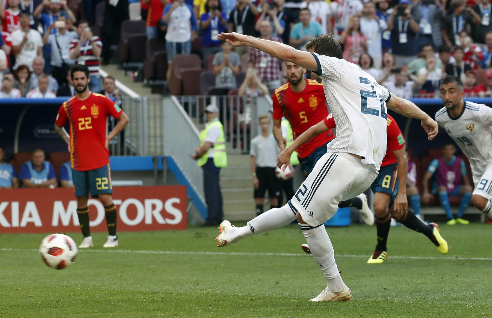 Las imágenes del España-Rusia
