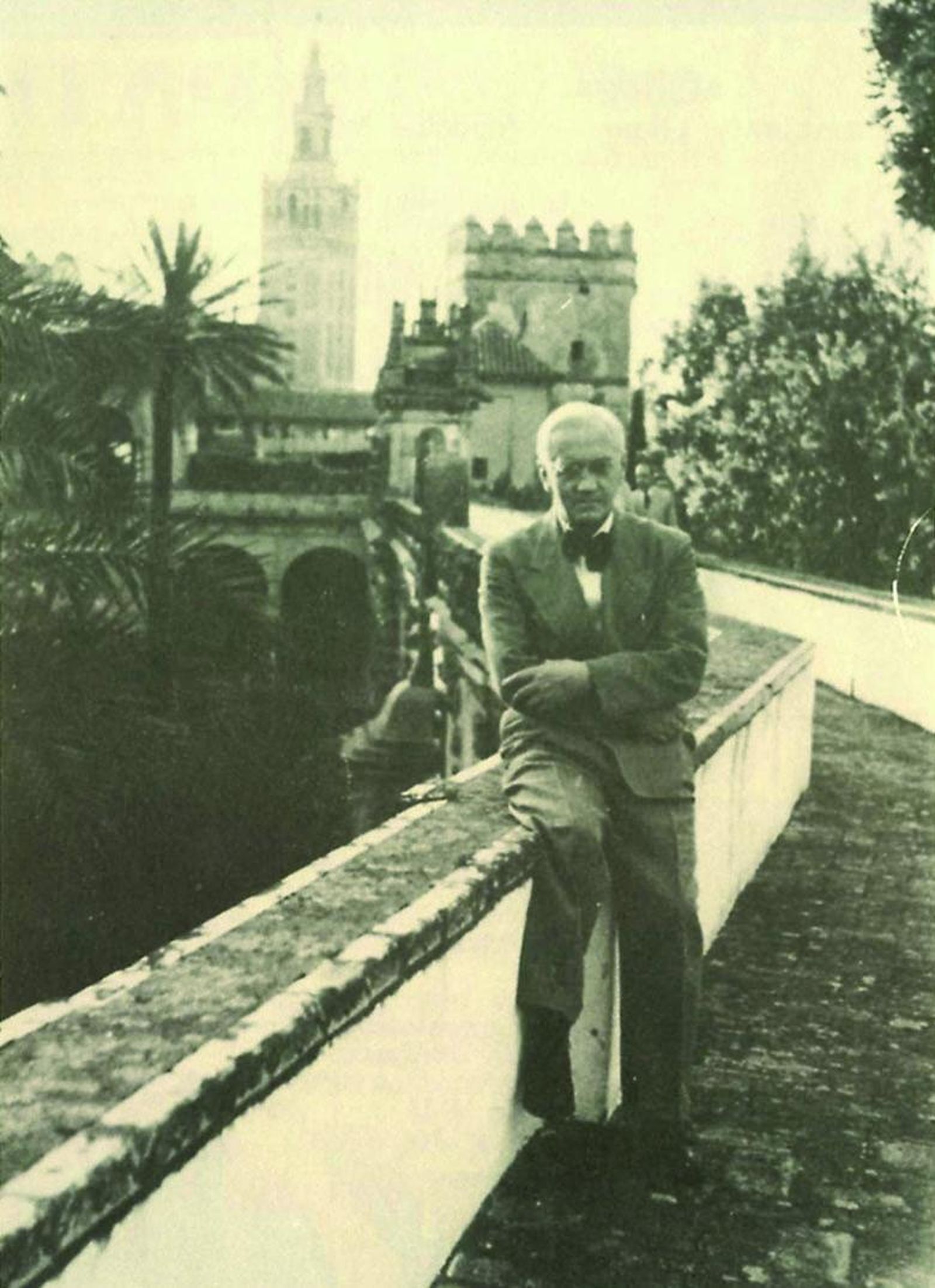 Fleming en el Alcázar de Sevilla.