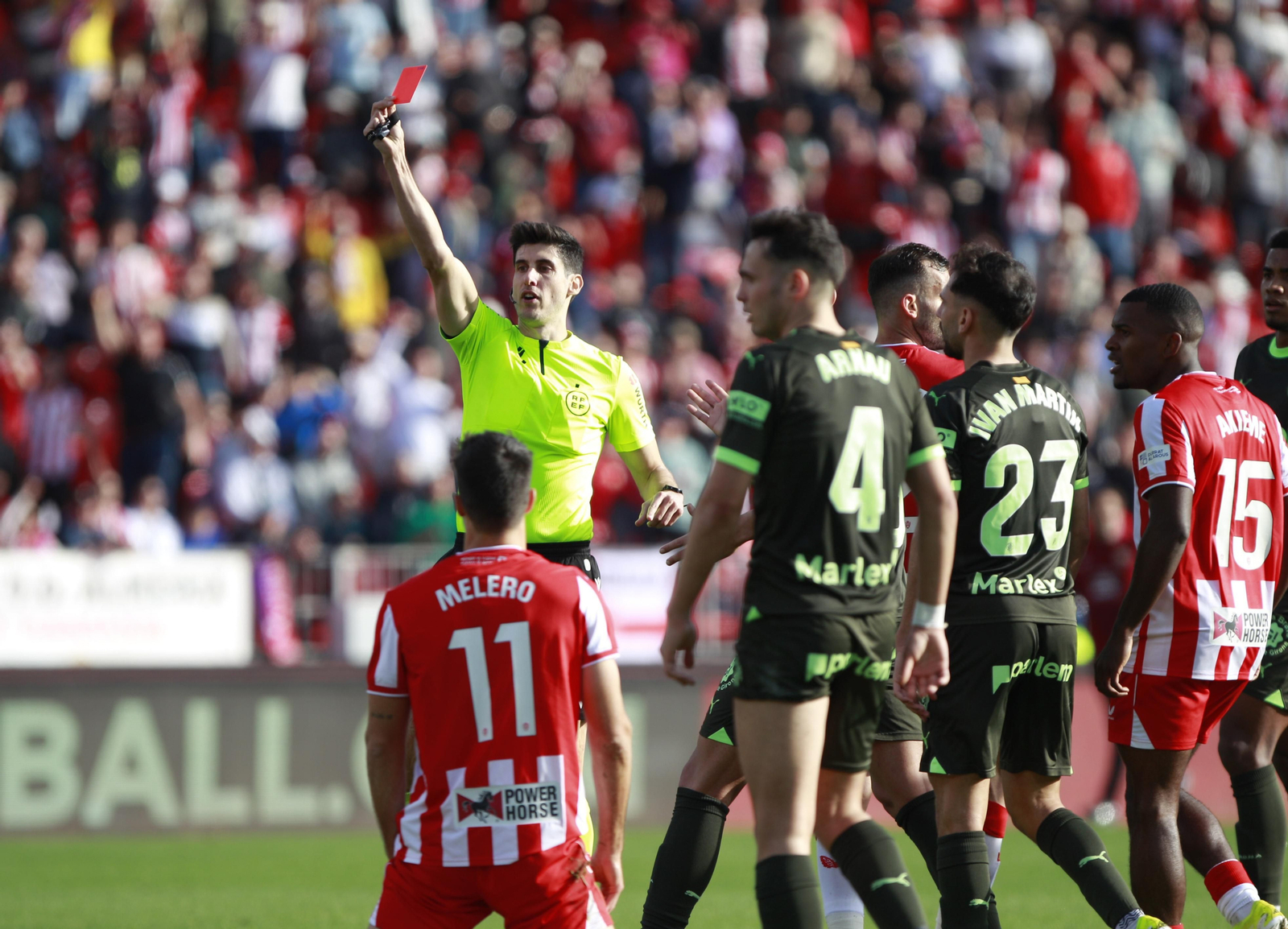 Las mejores imágenes del partido de fútbol U.D. Almería-Girona F.C.