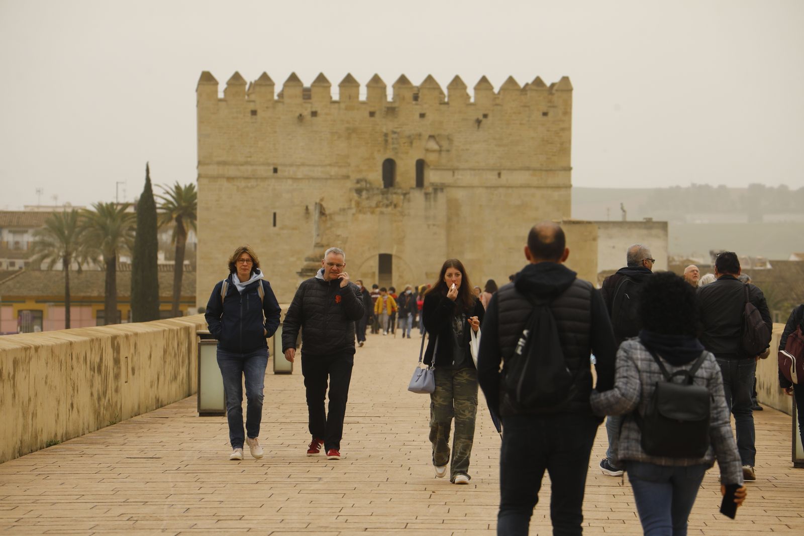 Las imágenes del segundo día de calima en Córdoba: llega el barro