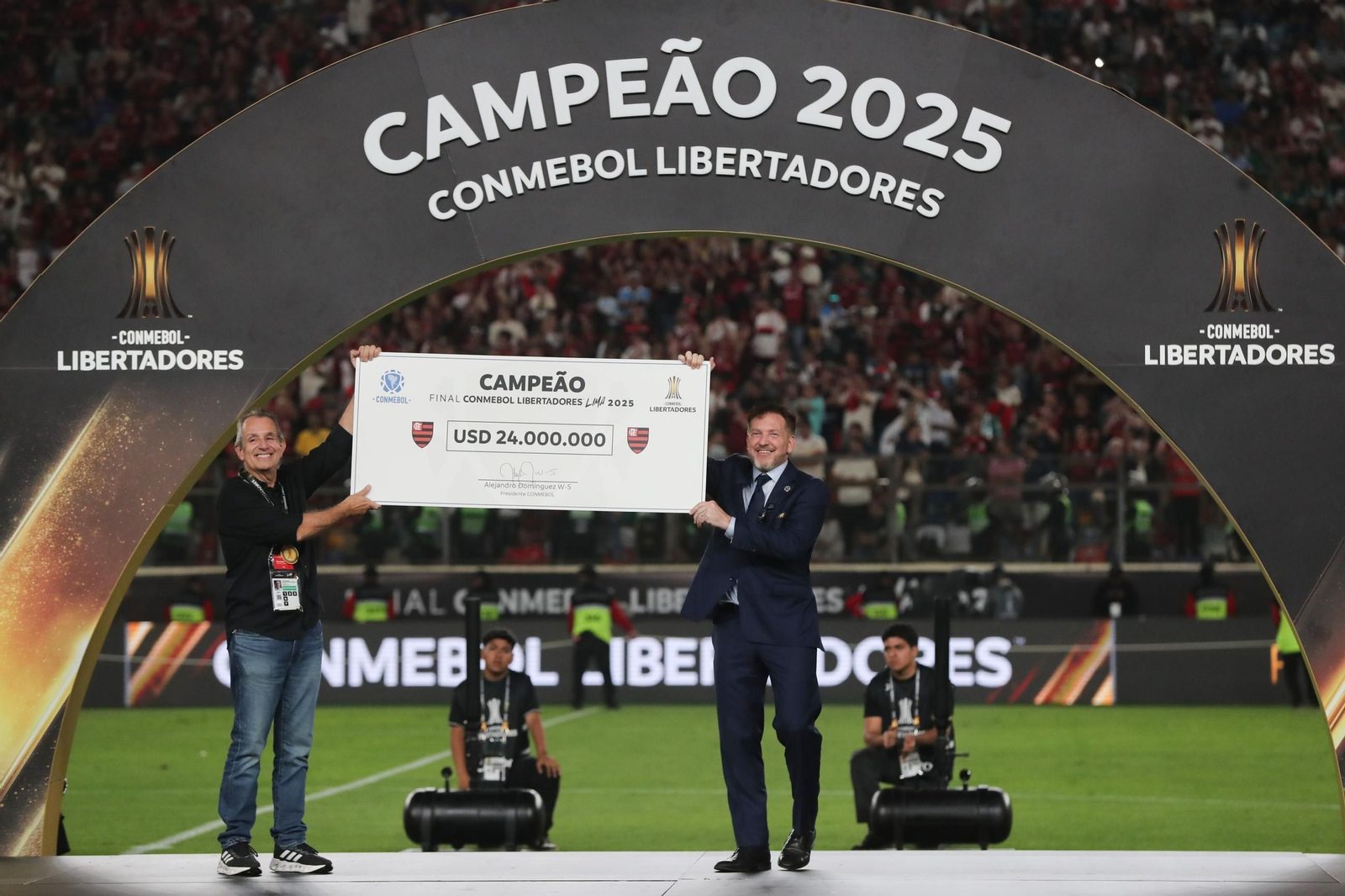 Las fotos de la final de la Copa Libertadores con triunfo de Flamengo sobre Palmeiras