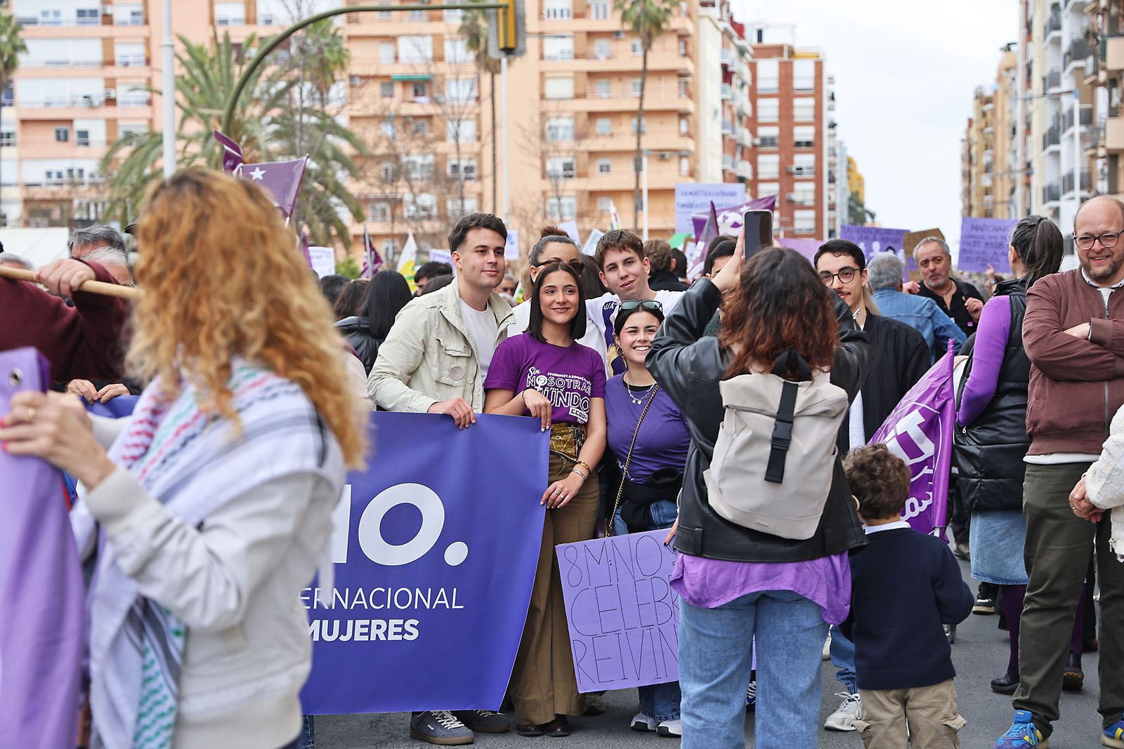 8M: Las fotografías de la manifestación del Día de la Mujer