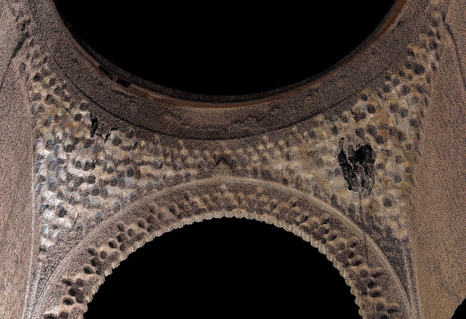 Parte de un mocárabe de la Alhambra.