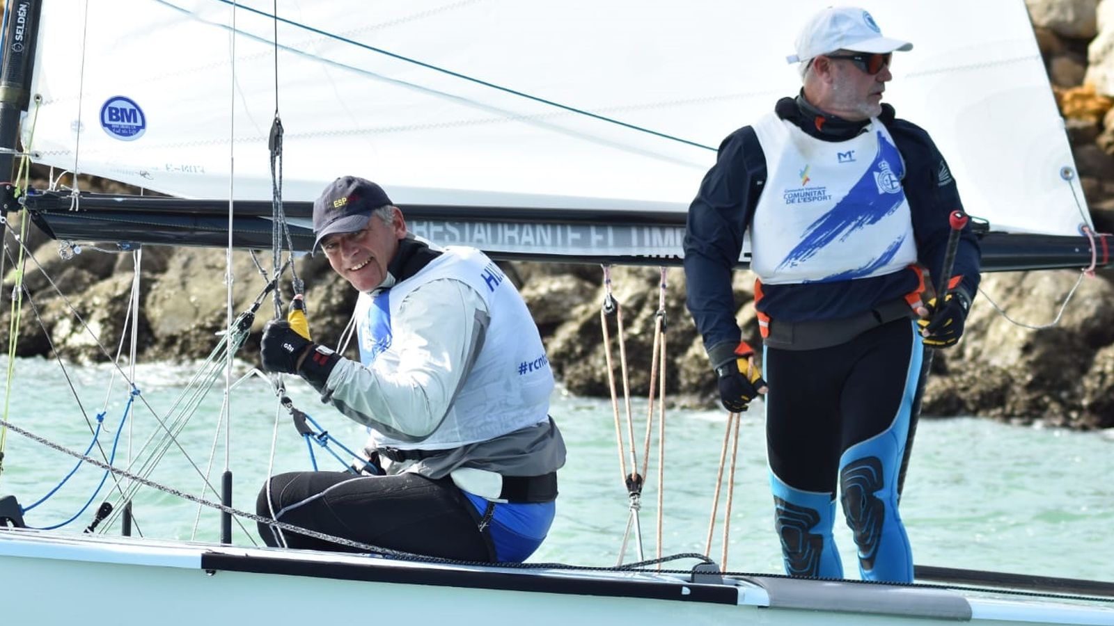 Pepe Ruiz 'El hijo del viento' y Fran Martínez.