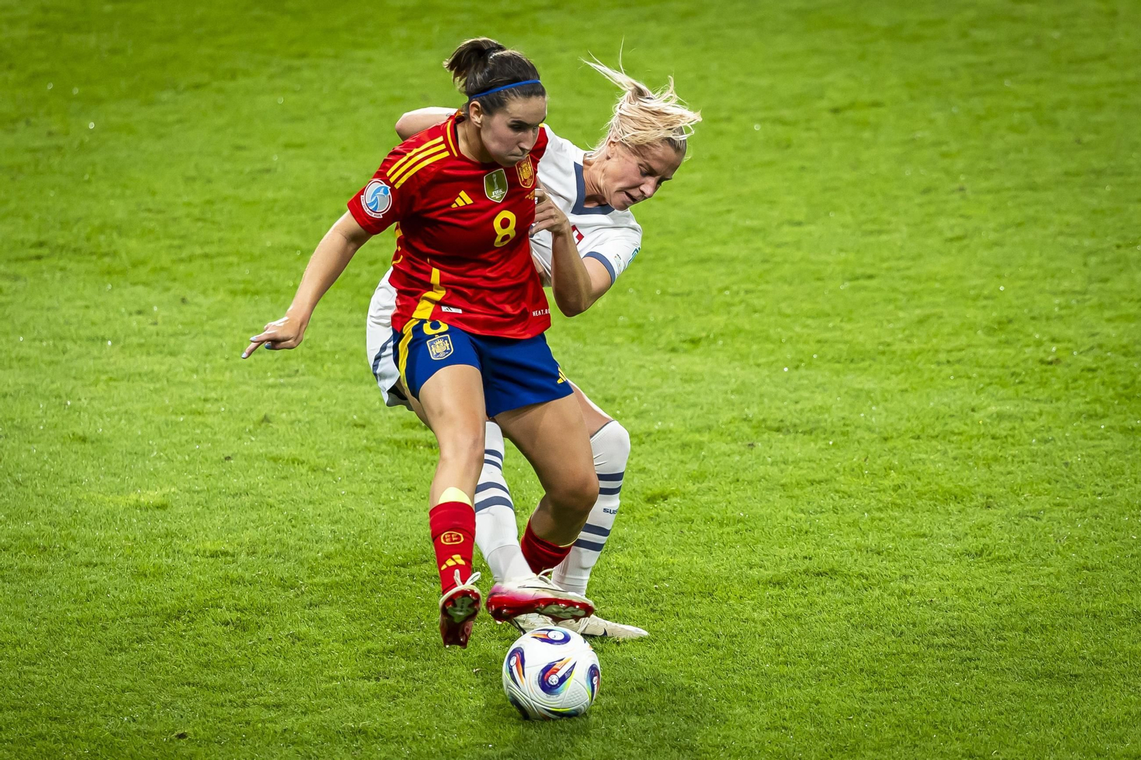 Las mejores fotos del España-Suiza en la Eurocopa femenina