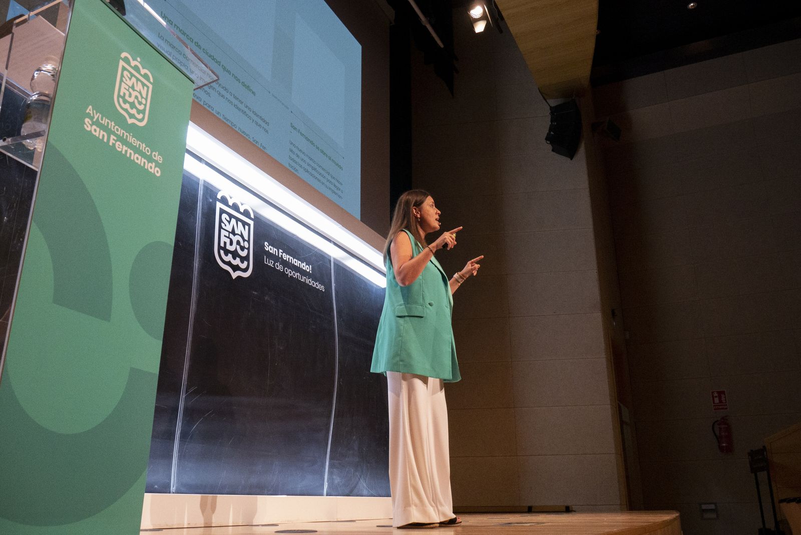 Cavada, en la presentación de la nueva marca de ciudad, en el pasado mes de septiembre.