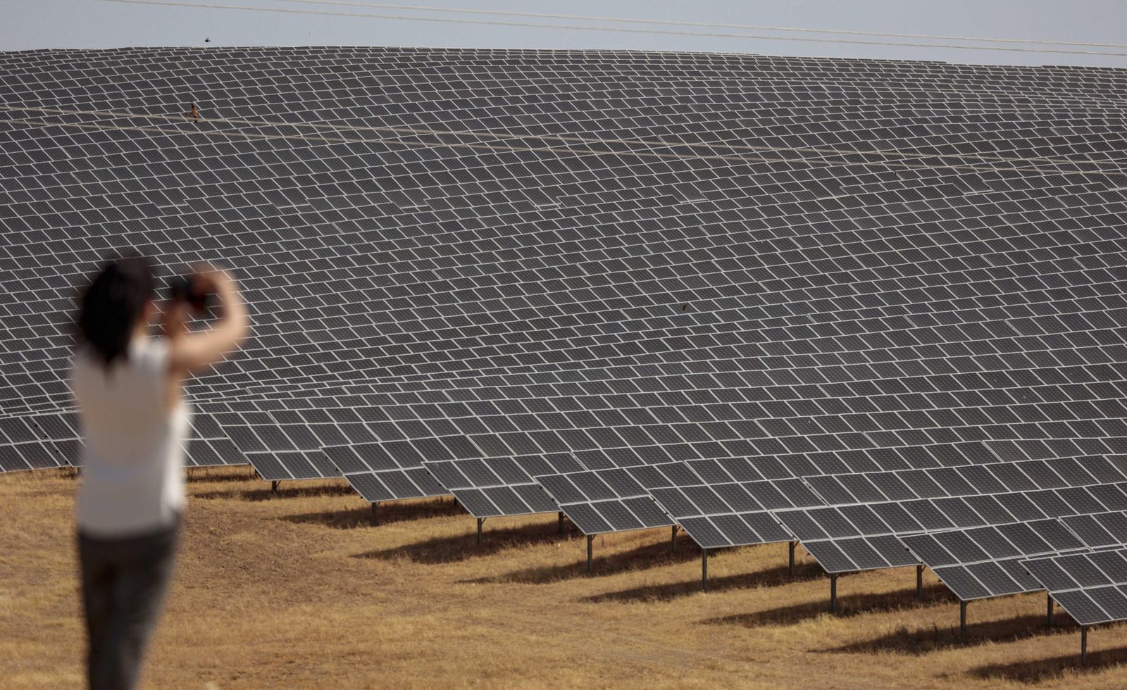 Imagen de archivo de plantas fotovoltaicas.
