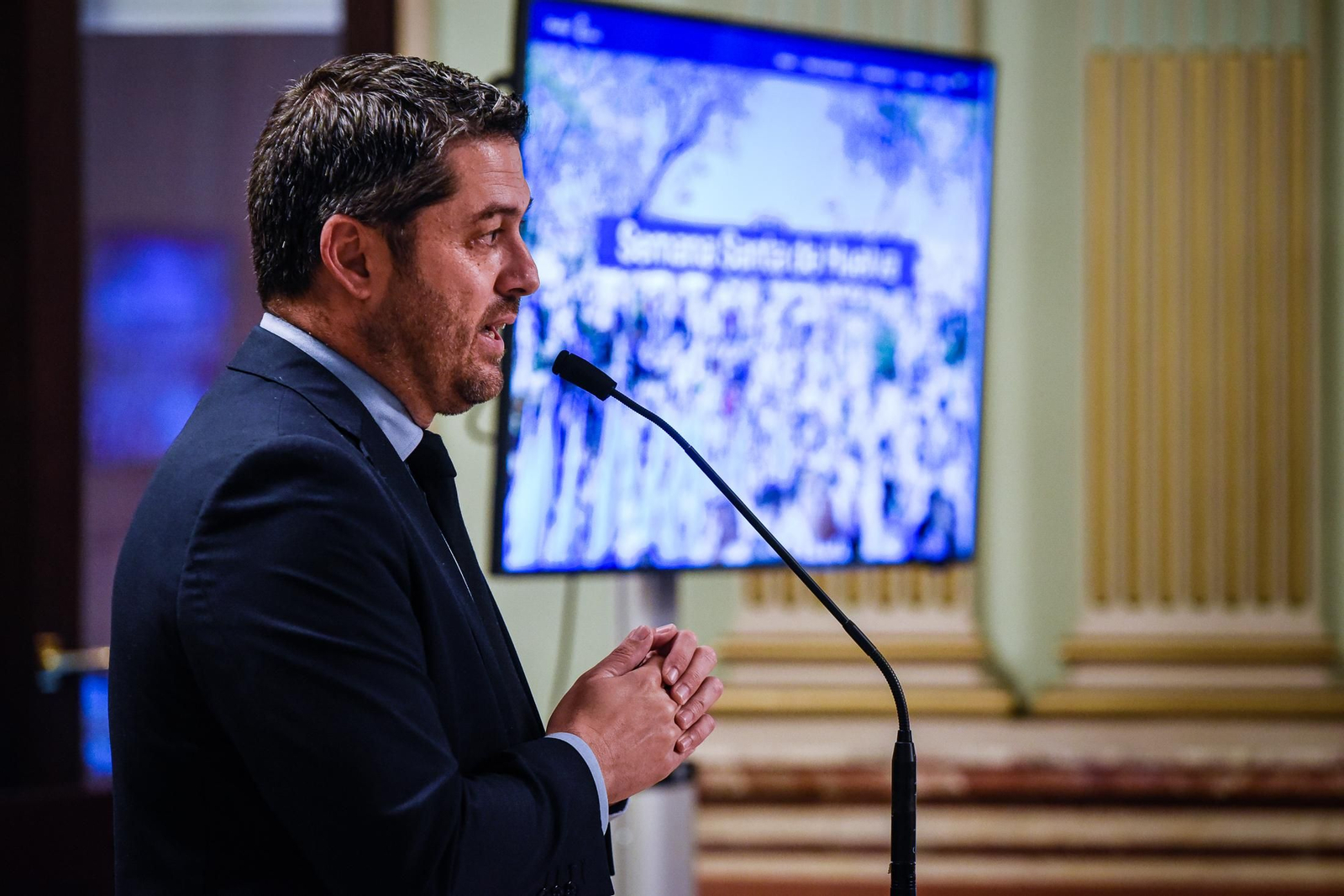 Imágenes de la presentación de la Web Turística Oficial de la Semana Santa de Huelva