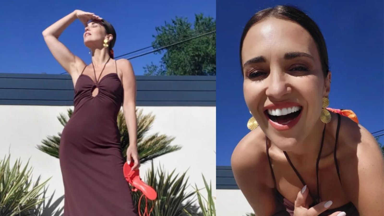 Paula Echevarria presume de cuerpo con un total look con escote y espalda descubierta